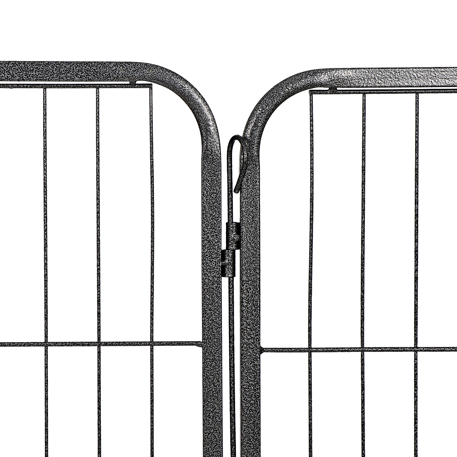 16 Panels 32Inch Dog Pen Fences 2 Doors Metal Barrier for Small/Medium Dogs