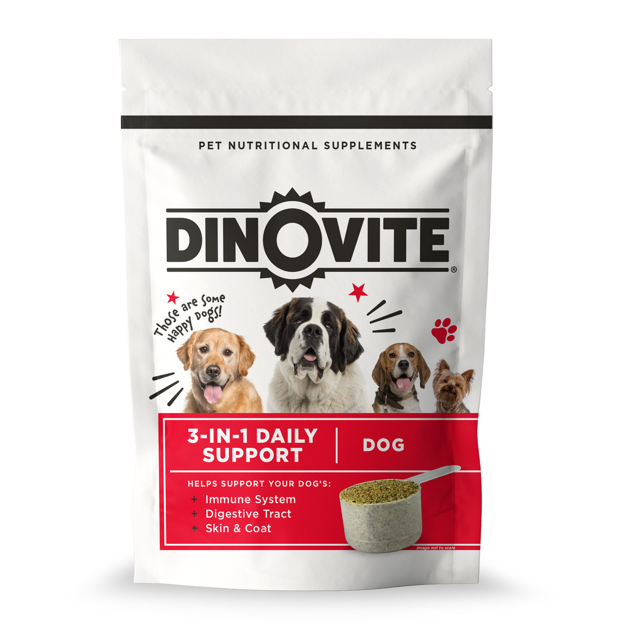 90 Day Supply, Large Dogs - Dinovite ProbioticSupplement for Dogs (45-75 lbs)