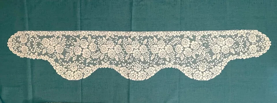 Heritage Lace Mantel Scarf Victorian Rose Ivory 84" x 15.5" Livingroom