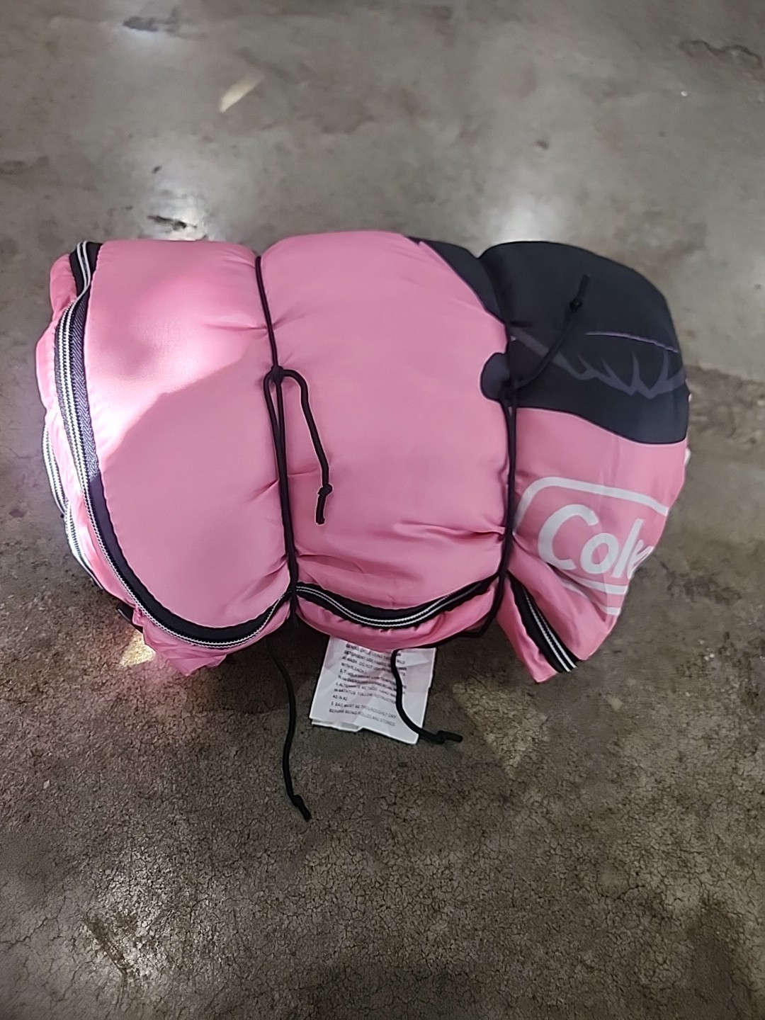 Vtg Coleman OVER THE HEDGE Stella Girls Pink Sleeping Bag SKUNK Bette Midler