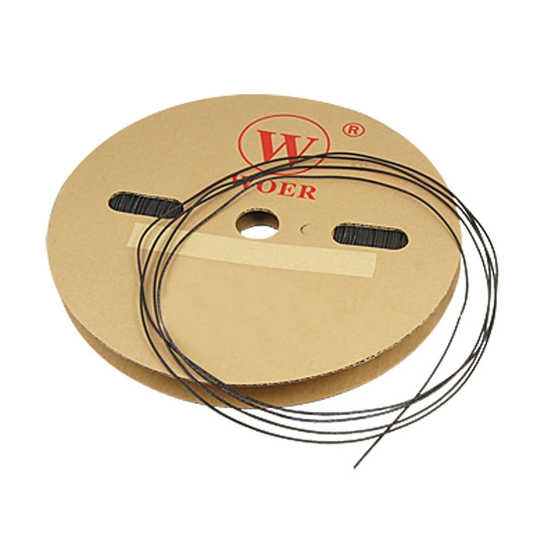 1 roll 650 FT. BLACK 1/8" 3mm ± 10% Polyolefin 2:1 Heat Shrink Rated 600V