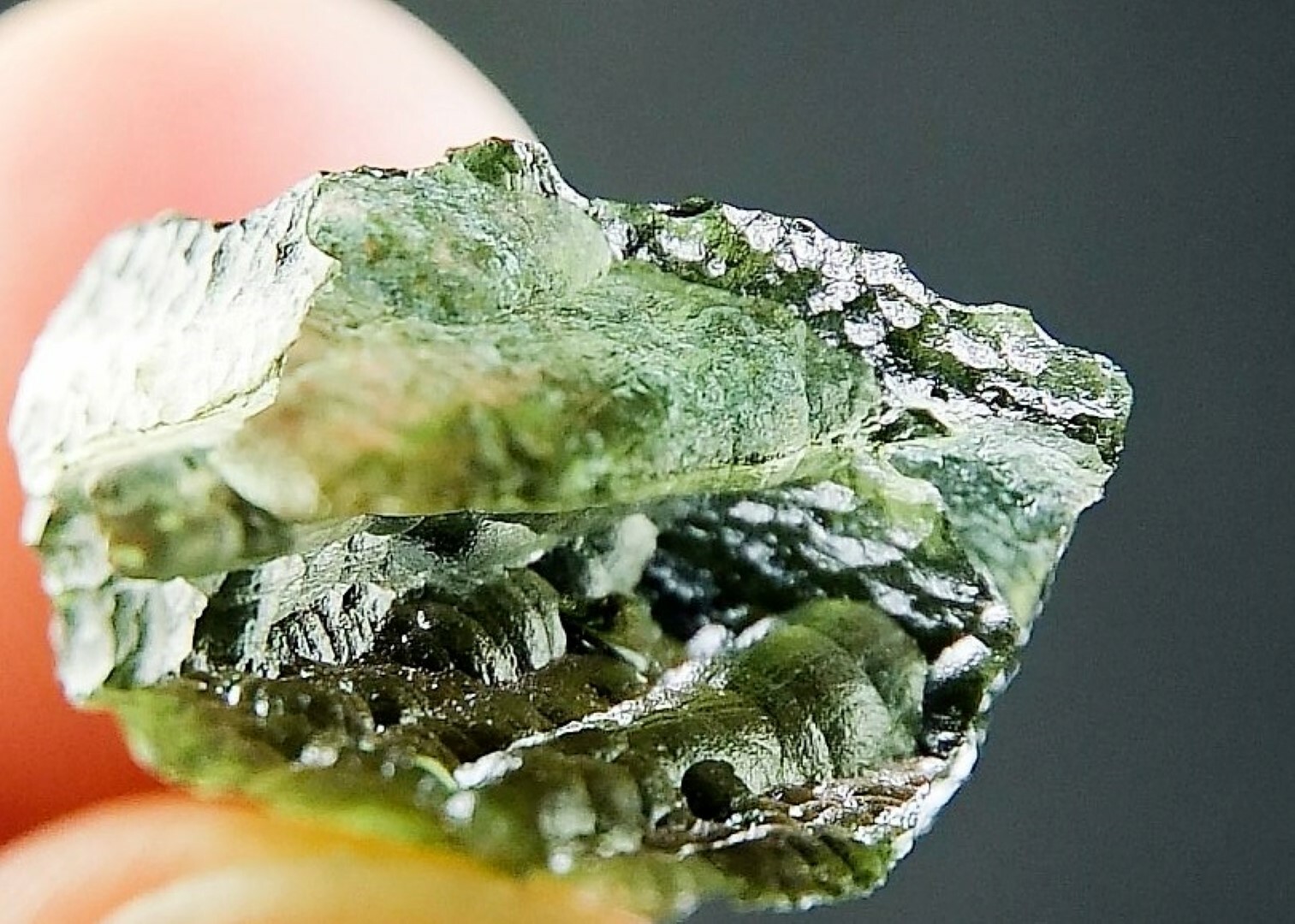 METEORITE MOLDAVITE GREEN LARGE IMPACT FRAGMENT METEOR STONE SPACE ASTEROID ROCK