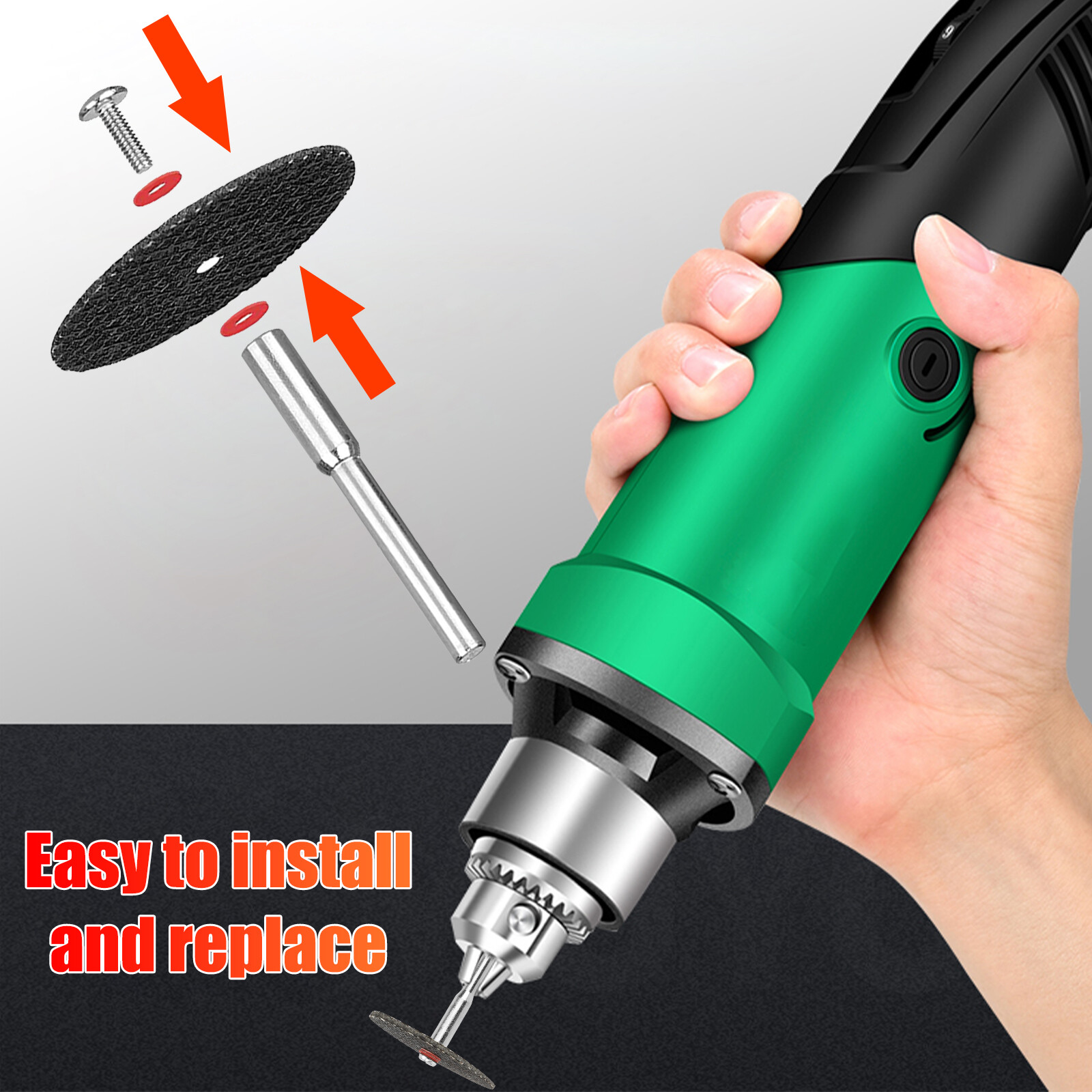 110x Fiberglass Metal Cut Off Wheel Rotary Disc w/3Pcs 1/8" Mandrel f or Dremel