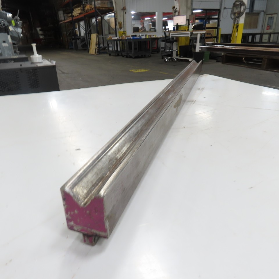 48" L 90° V-Forming Press Brake Die Block 1/2" Tang 1-15/16" Thick 2-7/8" Tall