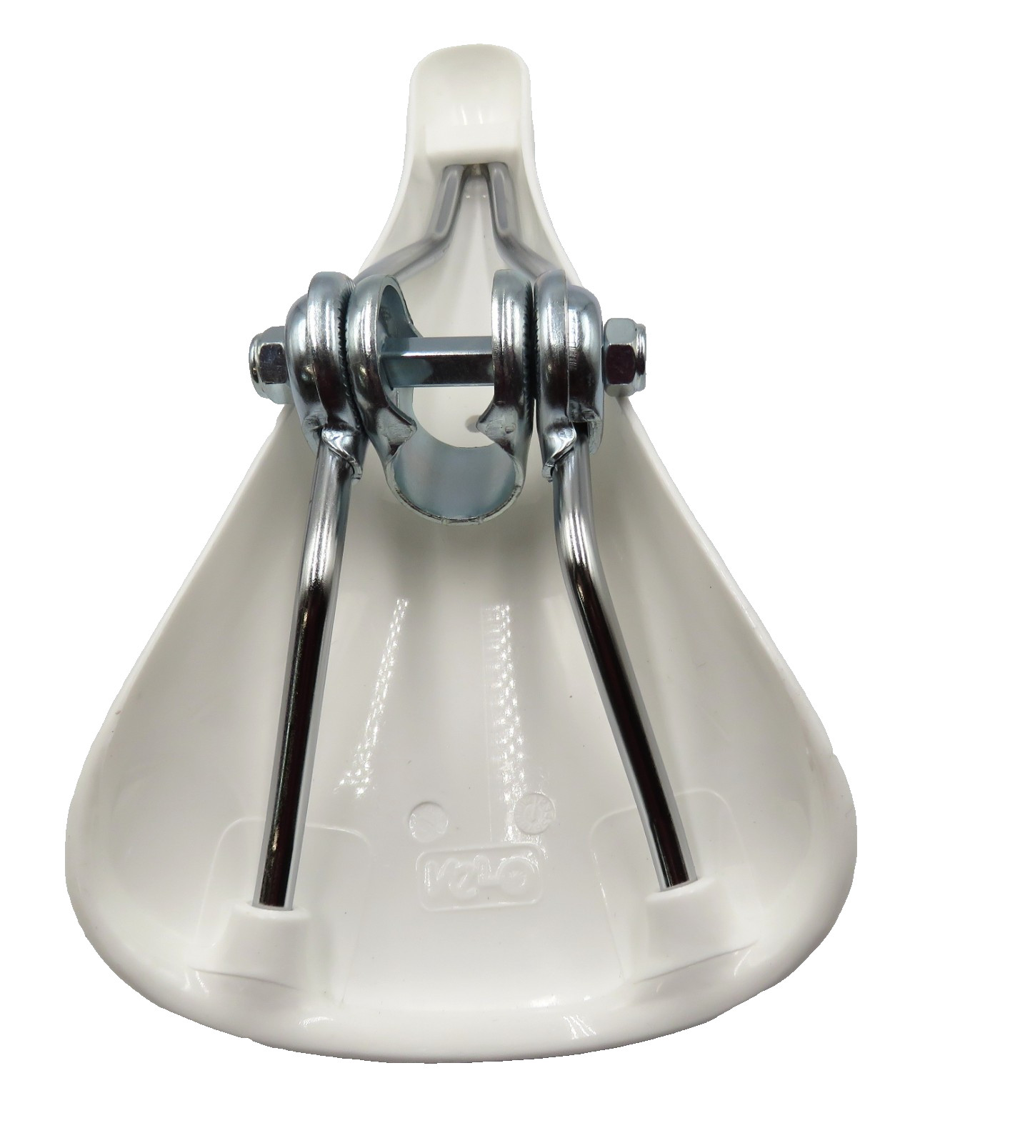 Vintage Old School BMX Velo Seat Saddle VL-117 Lightning Bolt White