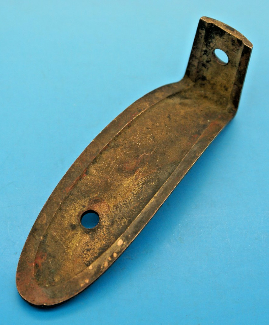 U.S. 1855 SPRINGFIELD PISTOL CARBINE BRASS BUTTPLATE - ORIGINAL ANTIQUE