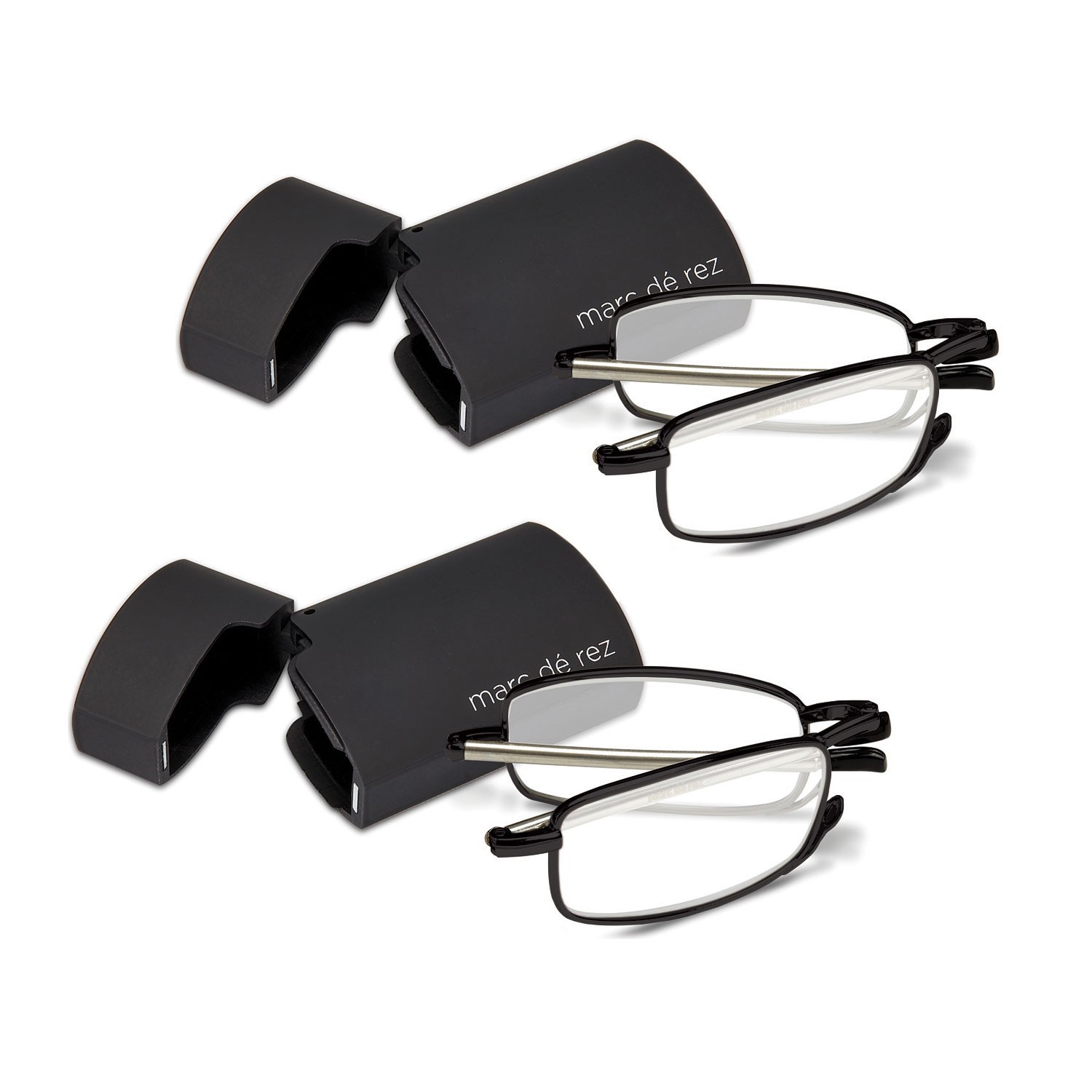 OPTIPAK Folding Reading Glasses Lightweight Unisex Portable Readers with Case
