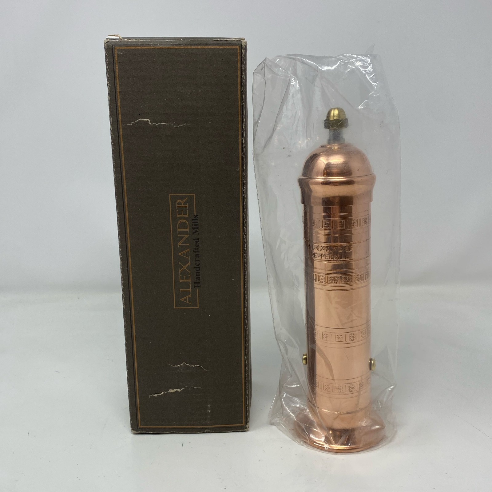 Alexander Home 8" Copper Original Greek Pepper Mill