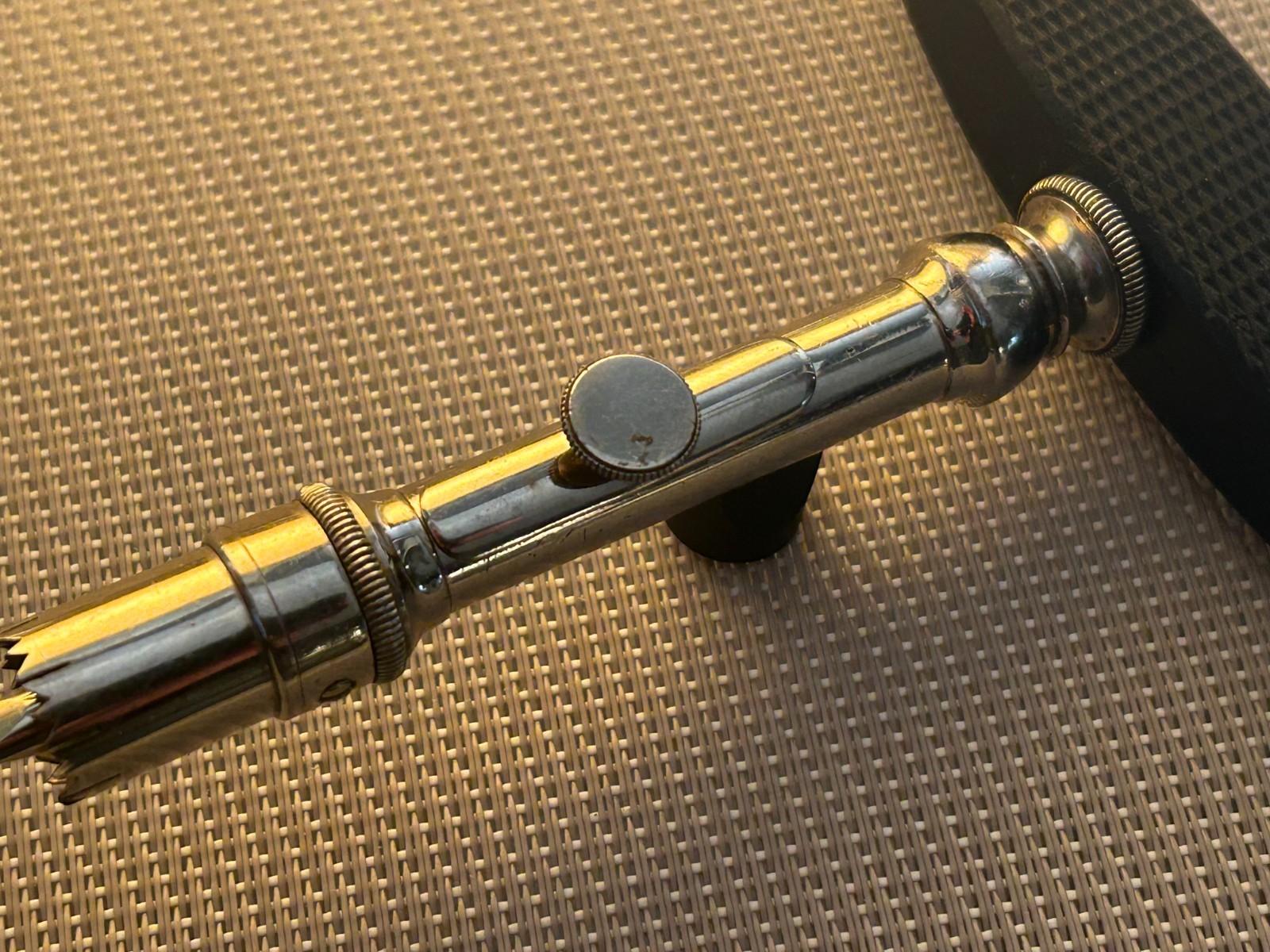 Antique Surgical Trepanation Tool / Germany ? / 19th century / Wood Ebony Handle