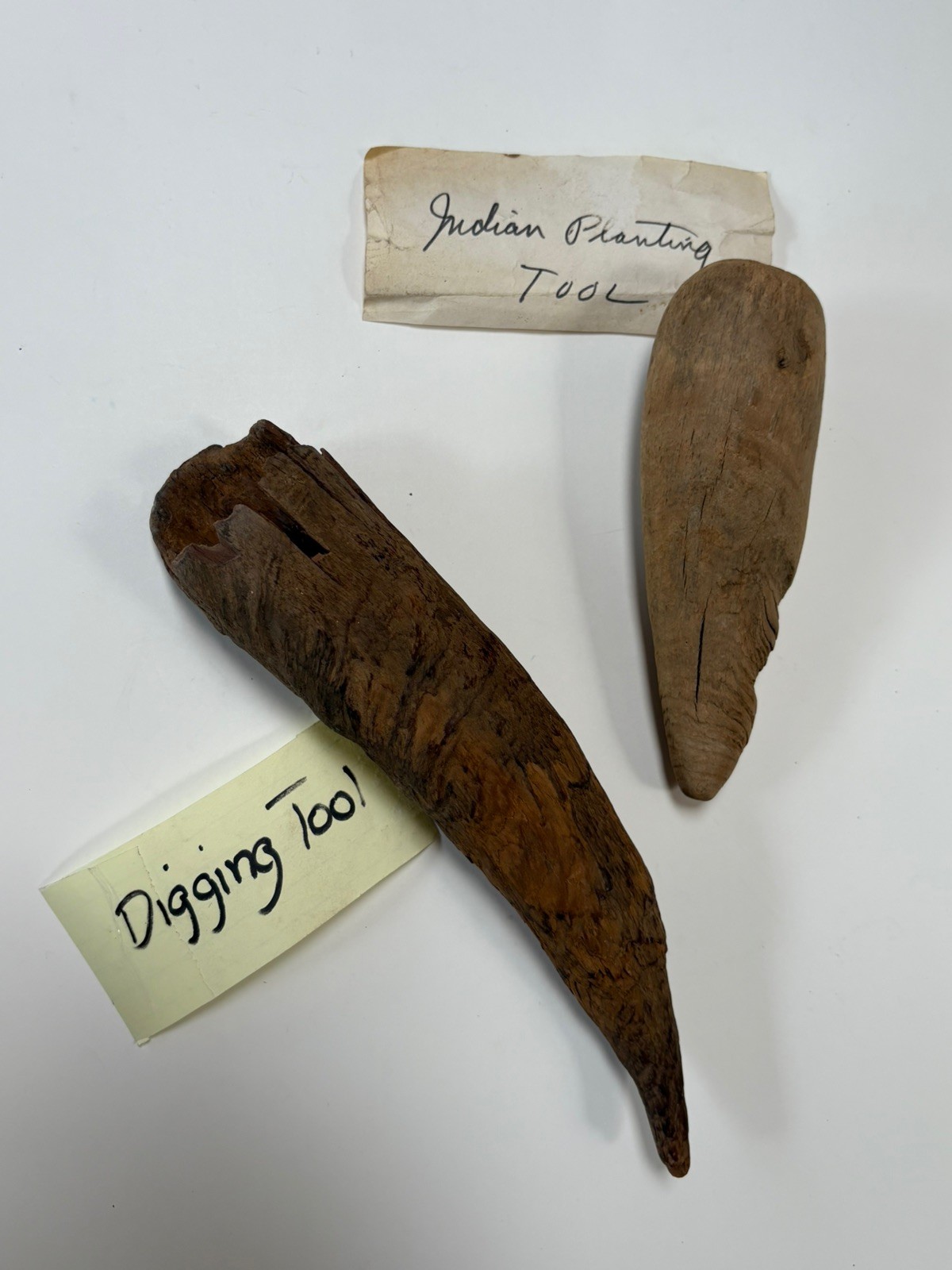 Native American Wooden Tools ? Digging and Planting ? Wood Artifact Antique