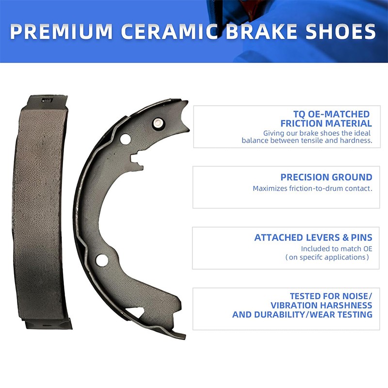 Rear Brake Shoes for 2004 2005 2006 2007 Chevy Cobalt Malibu HHR Saturn ION Ion