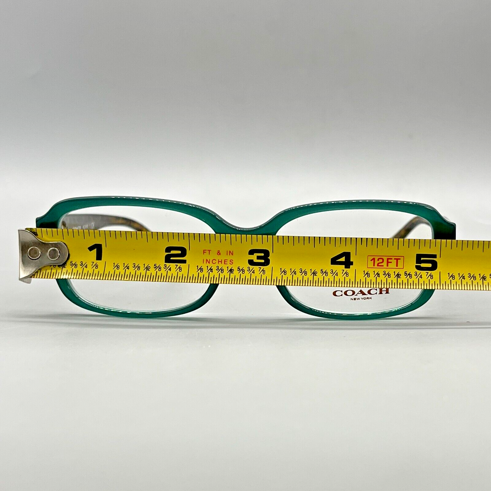 Coach HC 6105 5451 Eyeglasses Teal/Dark Tort Gold 51-15-140 !NO CASE!