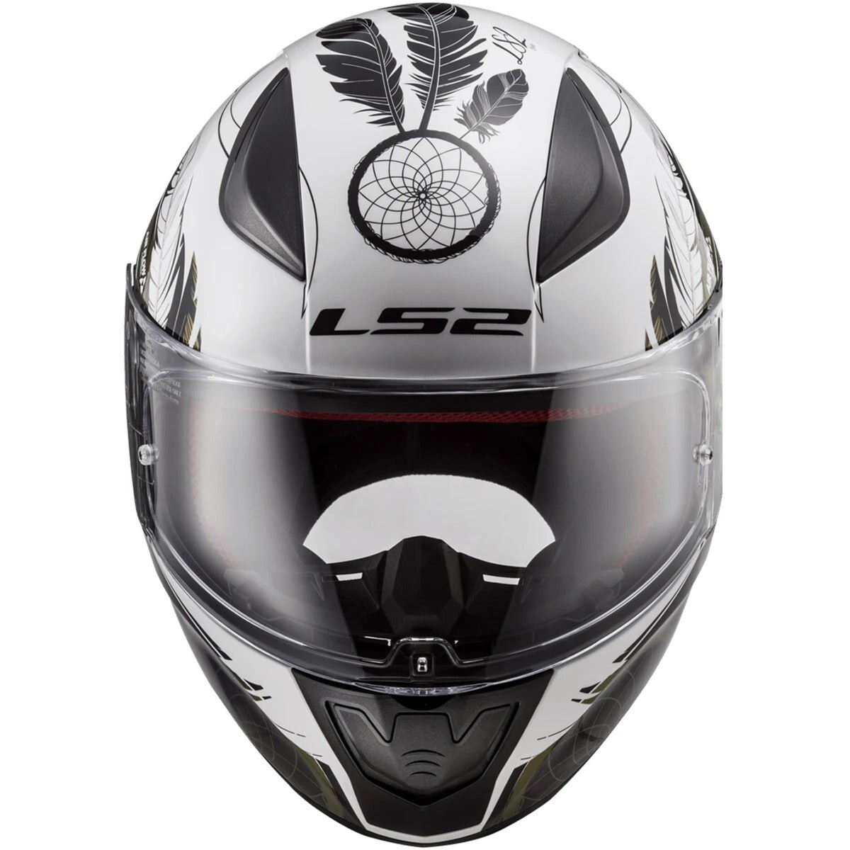 LS2 Rapid Full Face Motorcycle Helmet Solid Dream Catcher Chameleon/White 2XL