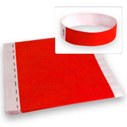 100ct, 500ct or 1000ct - 3/4" Tyvek Bracelets - Choose Your Color and Quantity