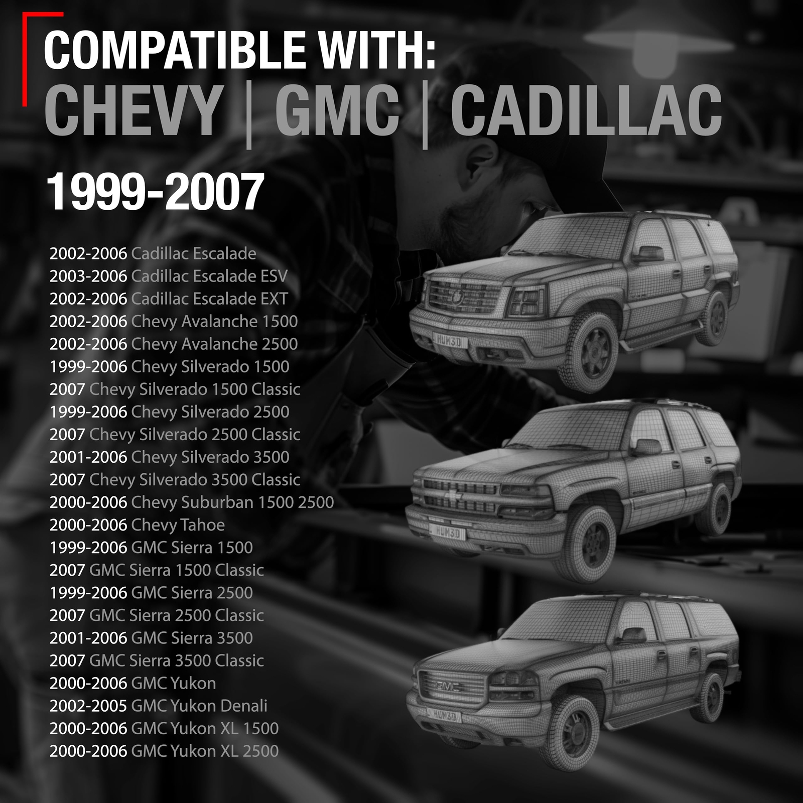 150349 Exterior Front Left Side Door Handle 1999-2007 Chevy, GMC & Cadillac