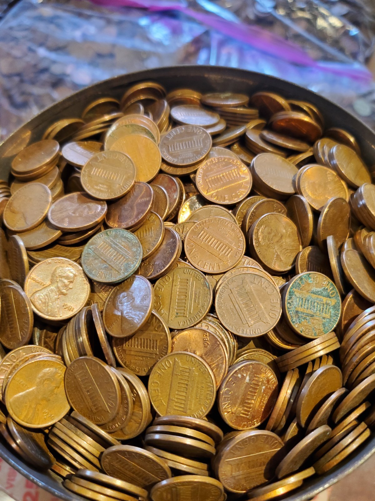 BULK REDUCED PRICE! Pre-1982 Copper Pennies: 95 percent Pure Lincoln Memorial