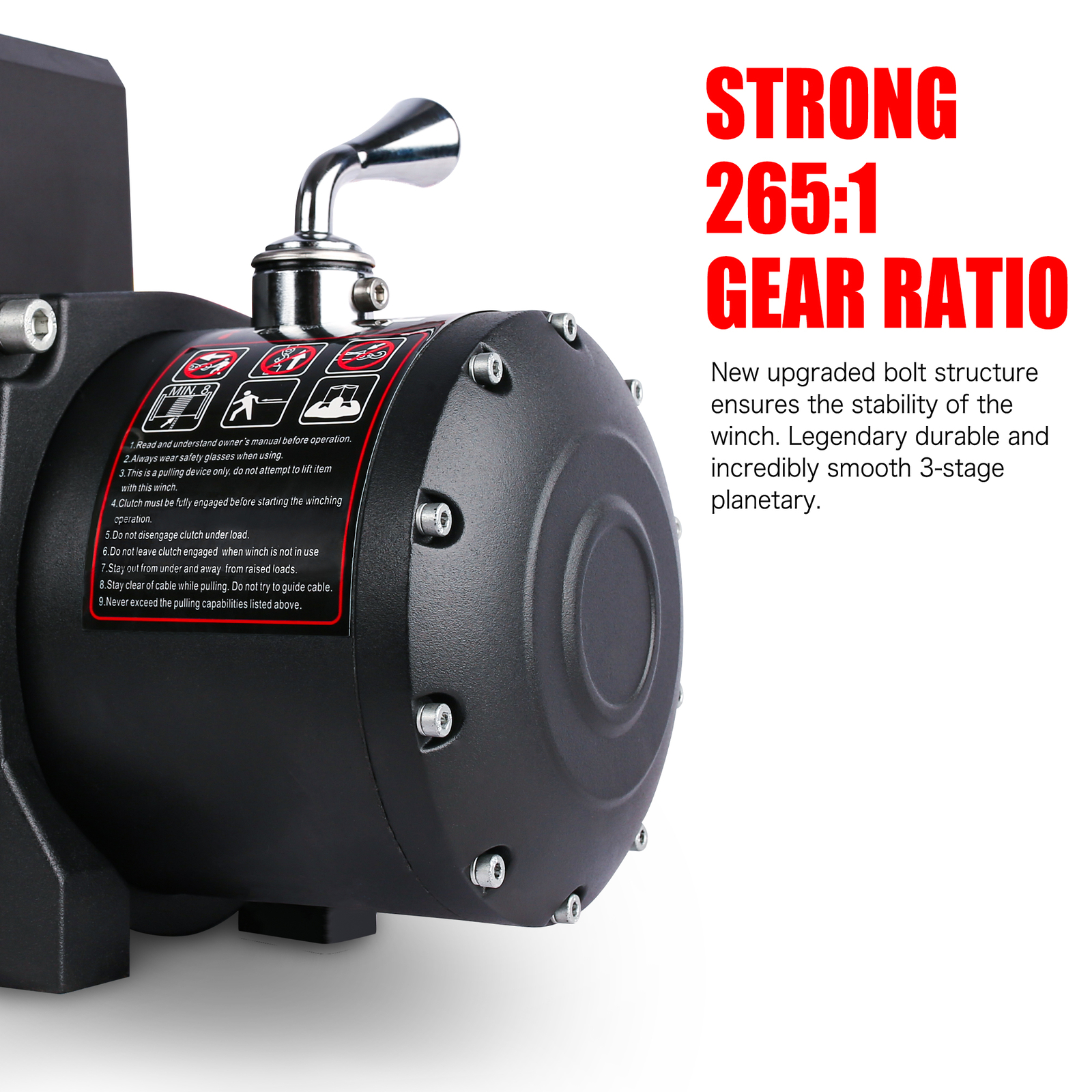 X-BULL 13000lbs 12V Electric Winch Synthetic Rope 4WD Off Road Towing Truck