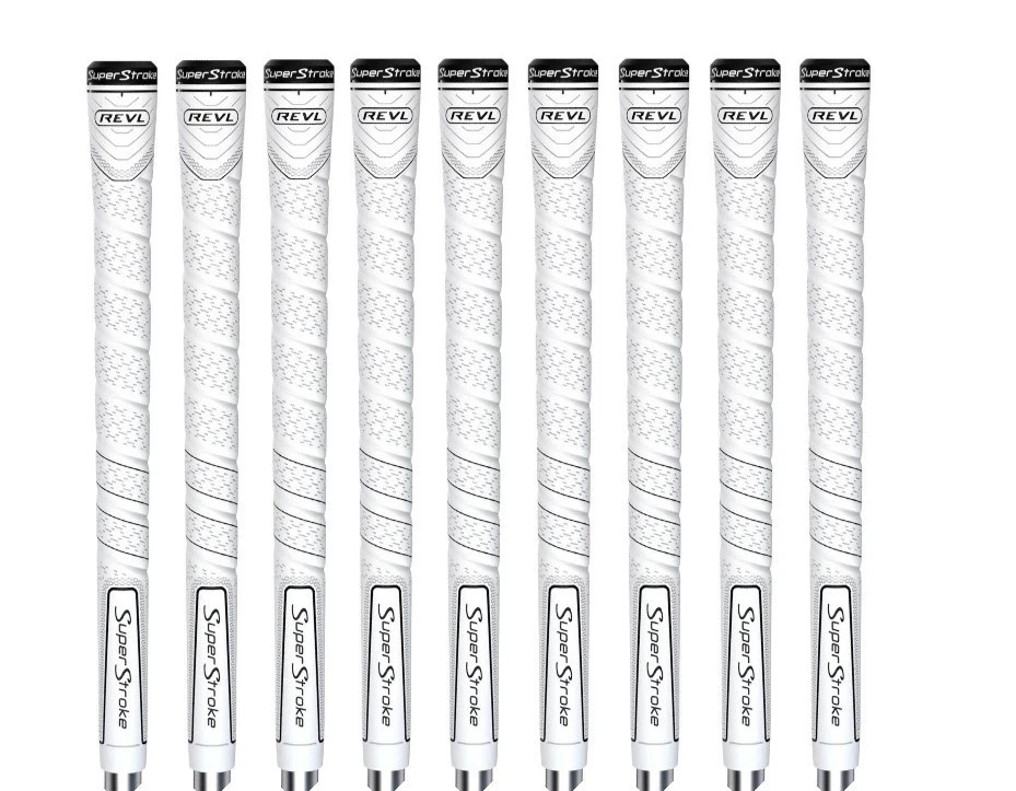 SuperStroke REVL Comfort Golf Club Grips White Genesis Wrap Design New