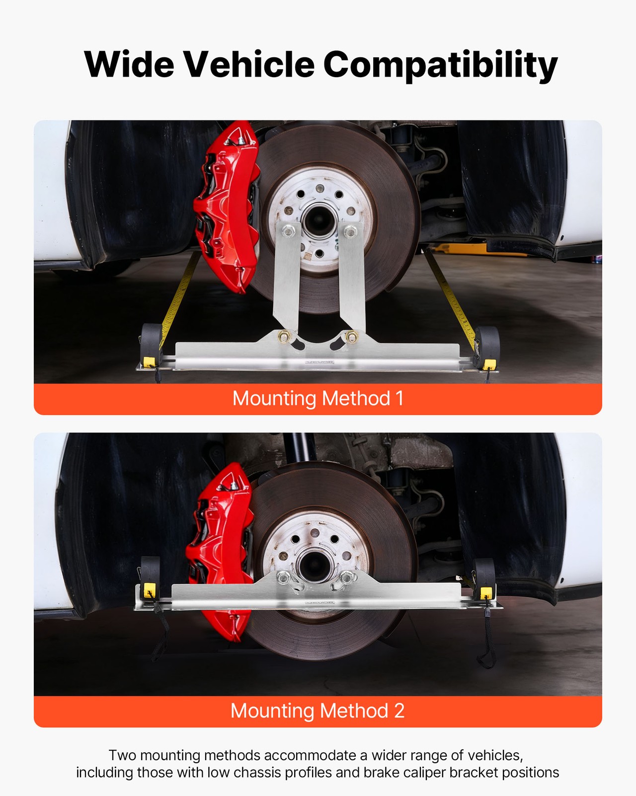 VEVOR Wheel Alignment Tool Toe Alignment Tool Plate 2 Pack with 2 Tape Measures