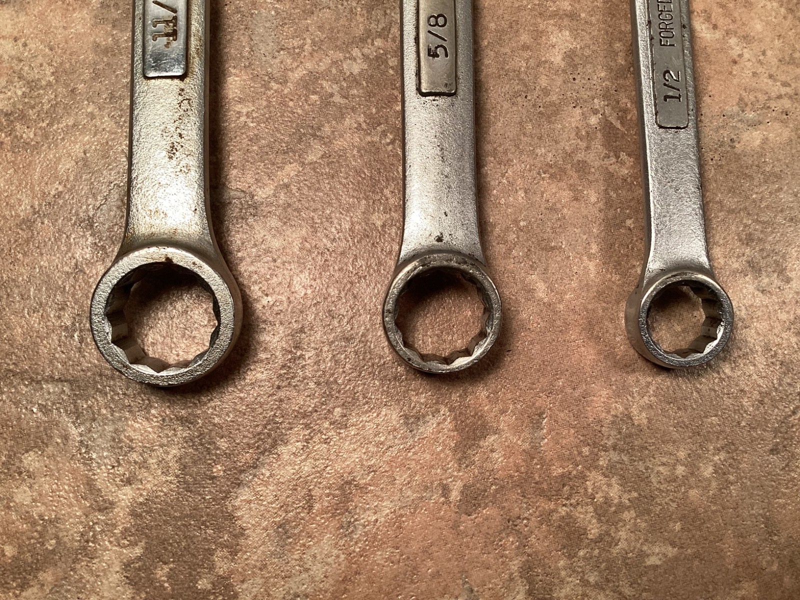 Vintage Craftsman Combination Wrenches -VV- Series Lot of 3 Box and Open End USA