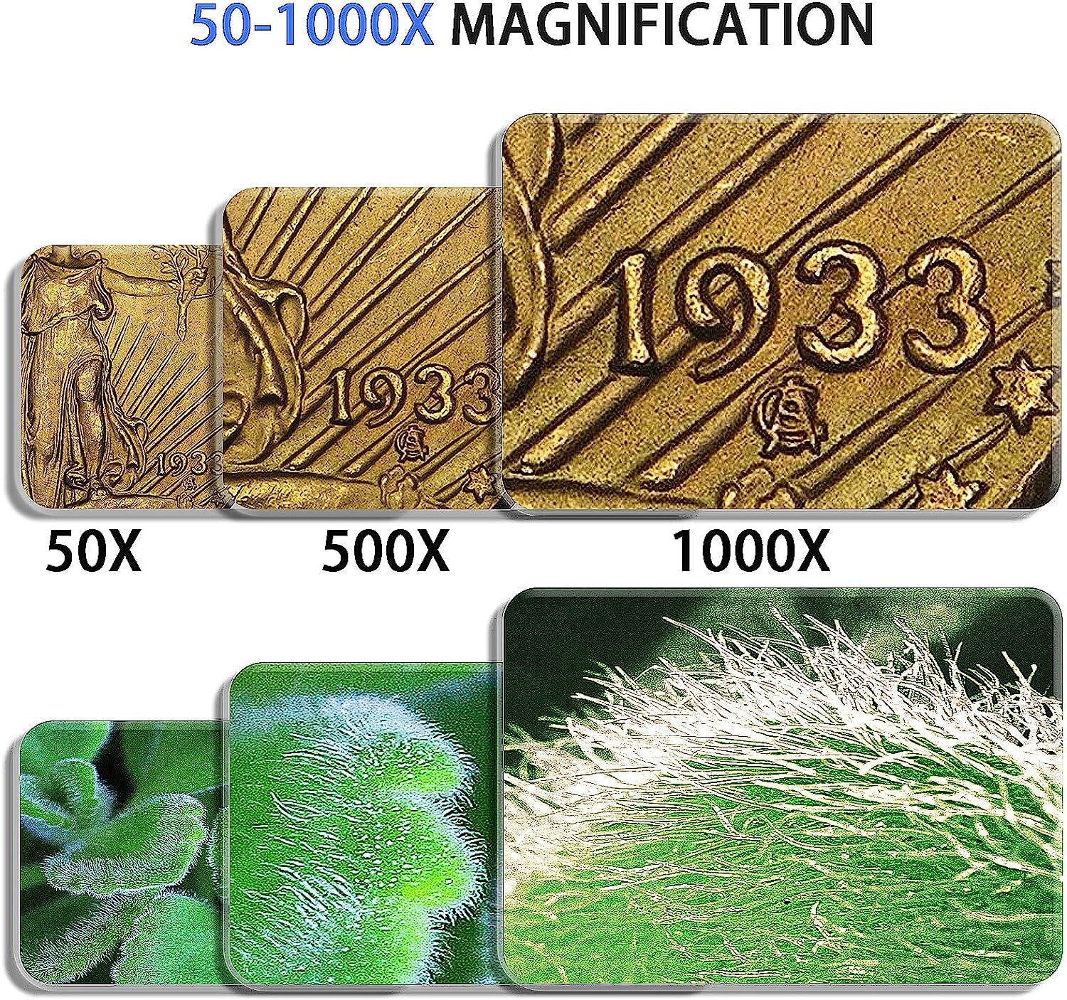 TOMLOV WIFI 1000x Digital Microscope Coin Magnifier solder workbench 4.3" Screen