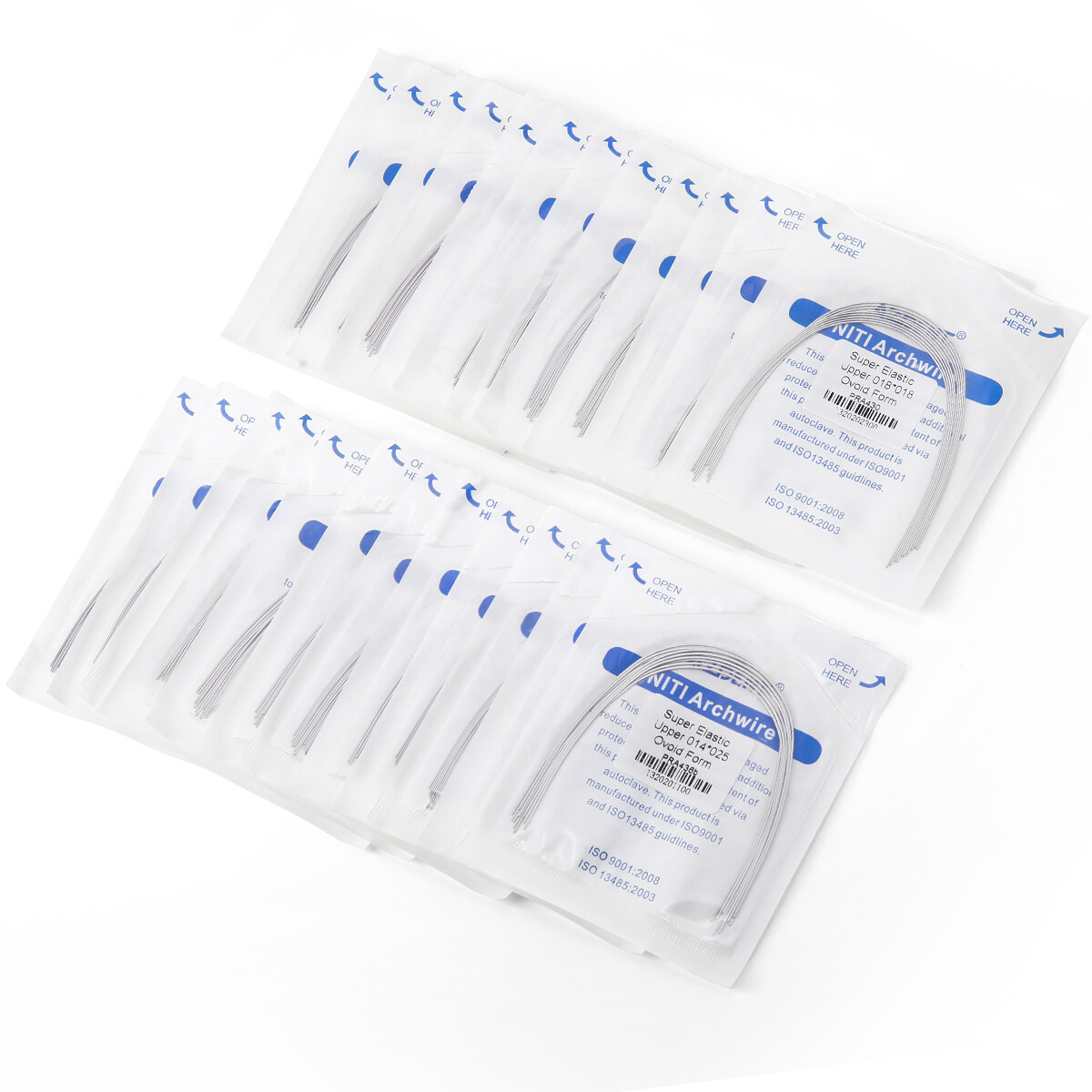 Dental Ortho Wires Alambre arqueado Super Elastic Niti Rectangular Ovoid Form