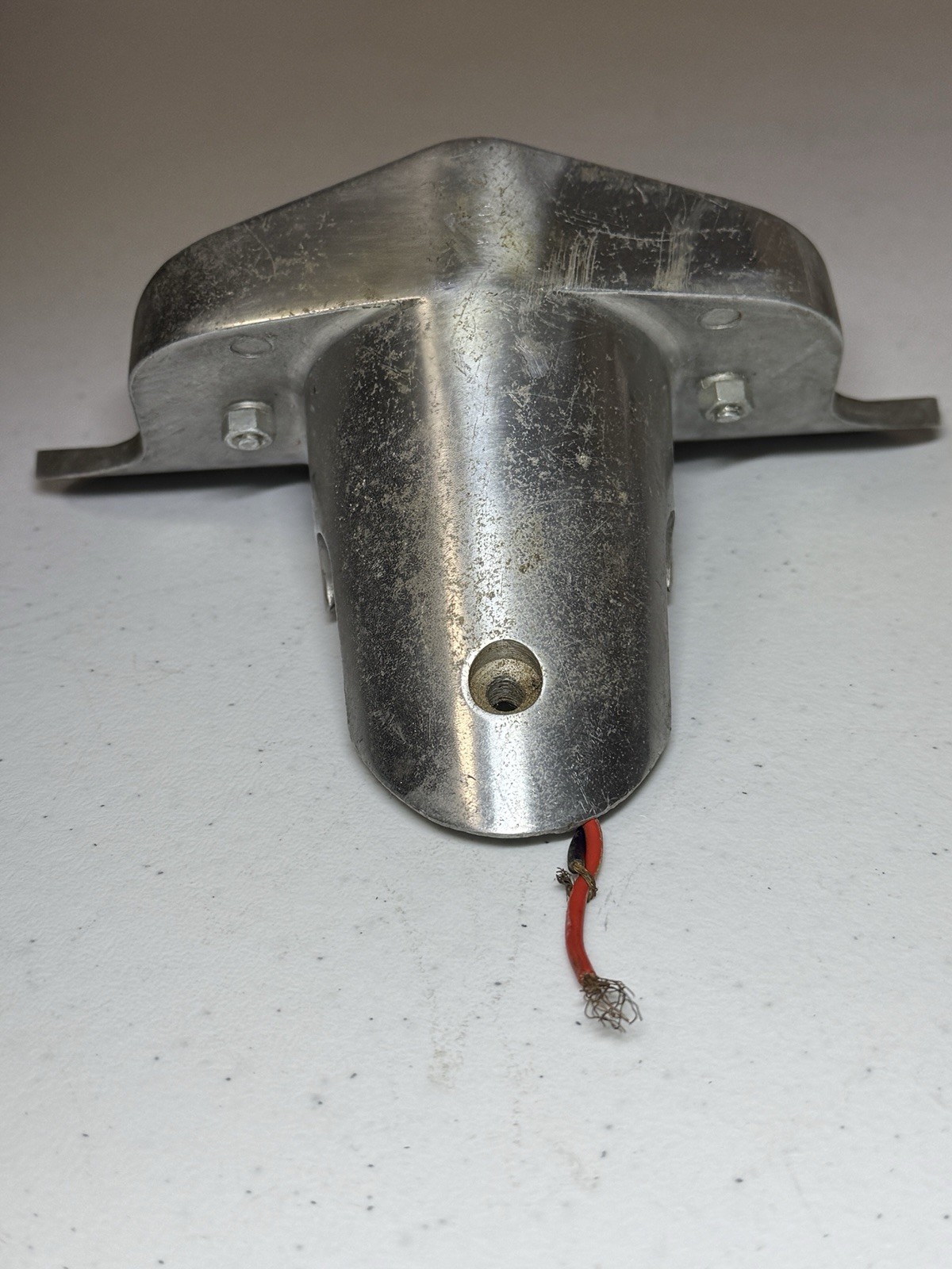 VINTAGE BECK ARNLEY CHOPPER TAIL LAMP BRACKET LICENSE PLATE BOBBER ALUMINUM WOW