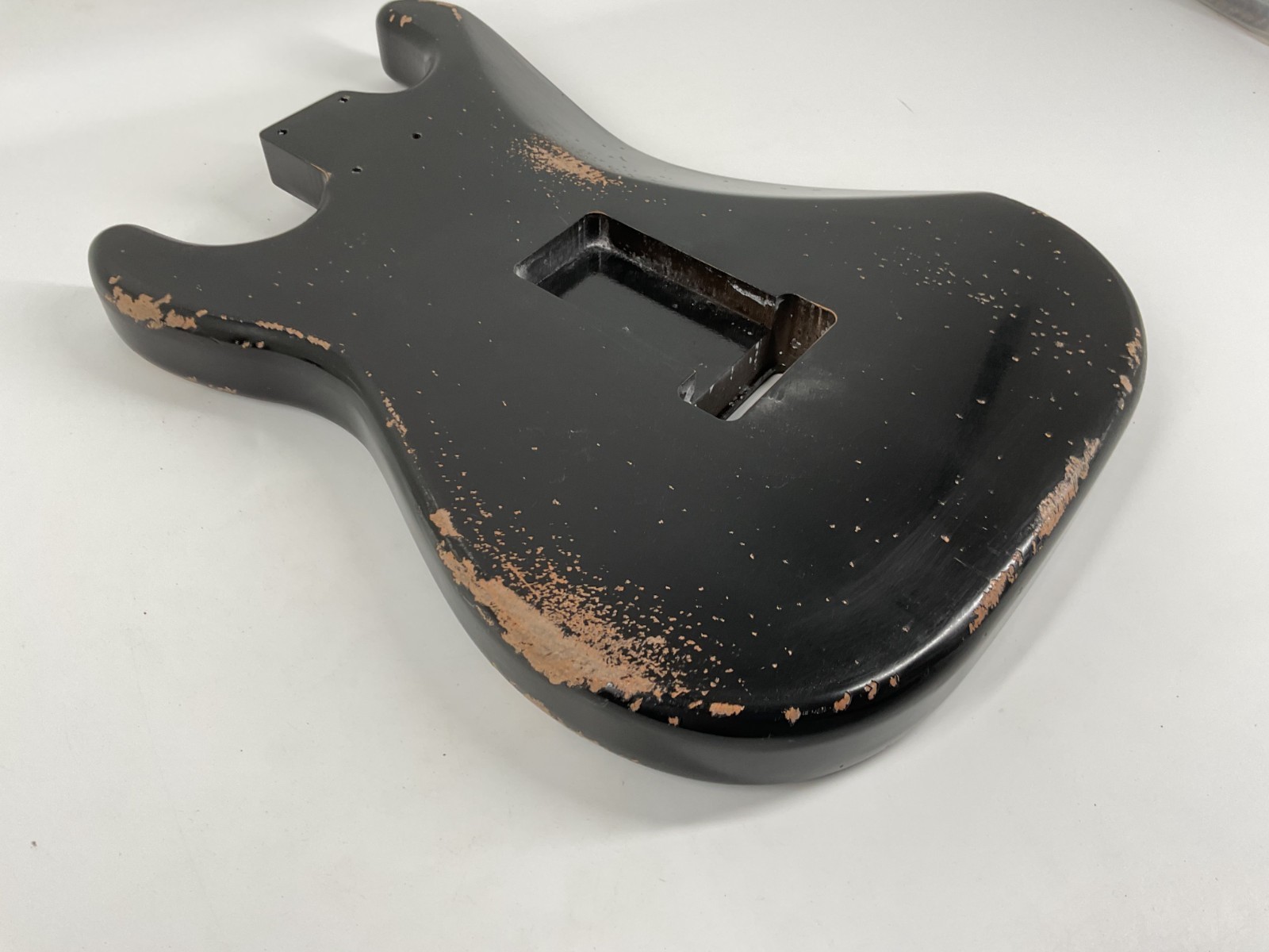 MJT Official Custom Vintage Aged Nitro Guitar Body Mark Jenny VTS Alder Black