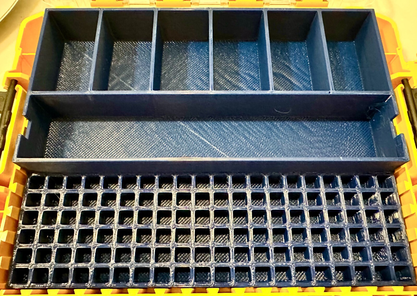 Impact bit holder insert for DEWALT Medium ToughCase (7 compartment + 120 bit)