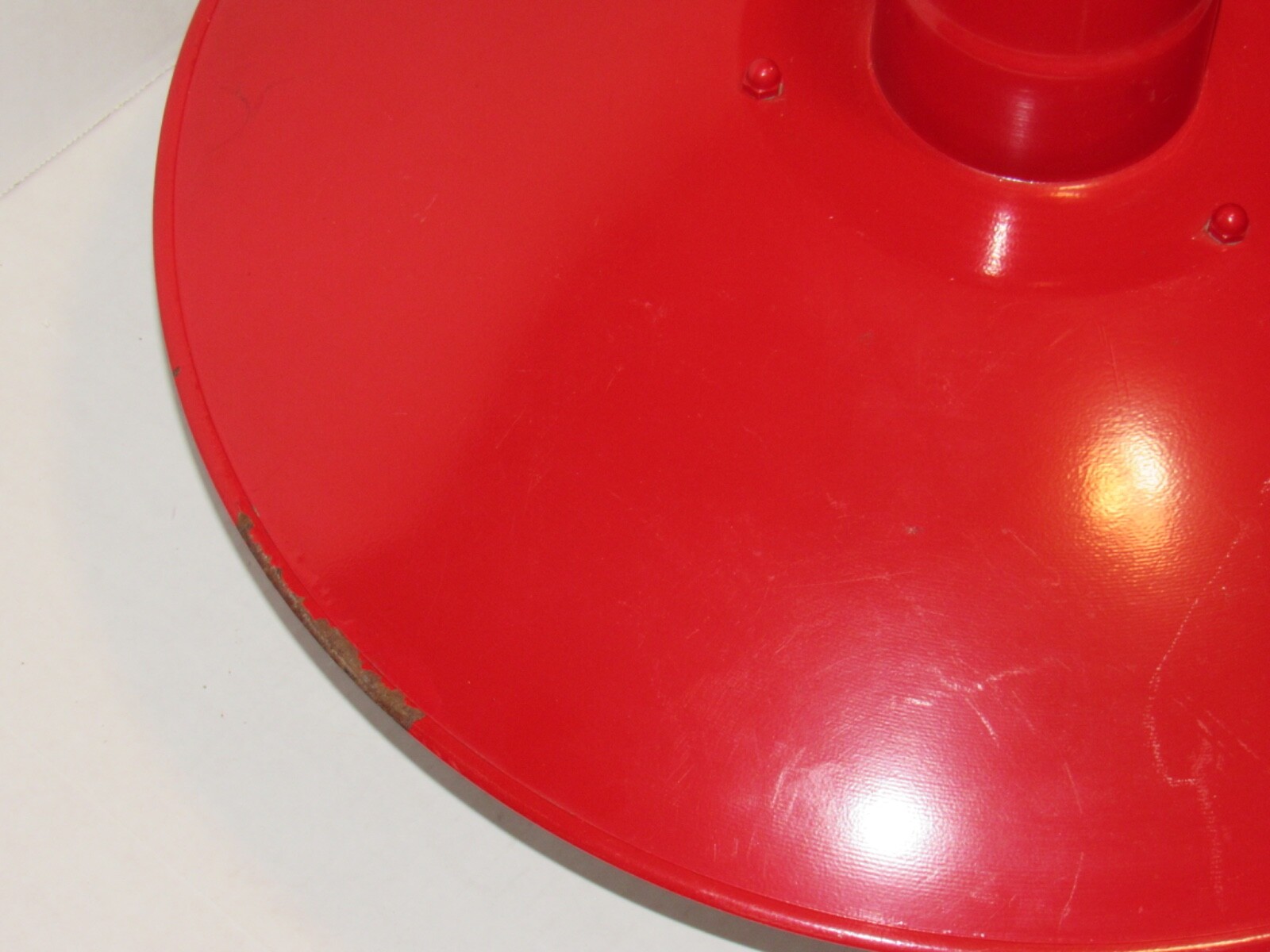 19" Industrial Metal Light Ceiling Lamp Shade Mid Century Barn Fixture RARE USA