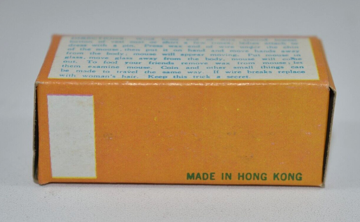 Vintage The Mysterious Wonder Mouse Magic Trick Toy MIB NOS New Old Stock