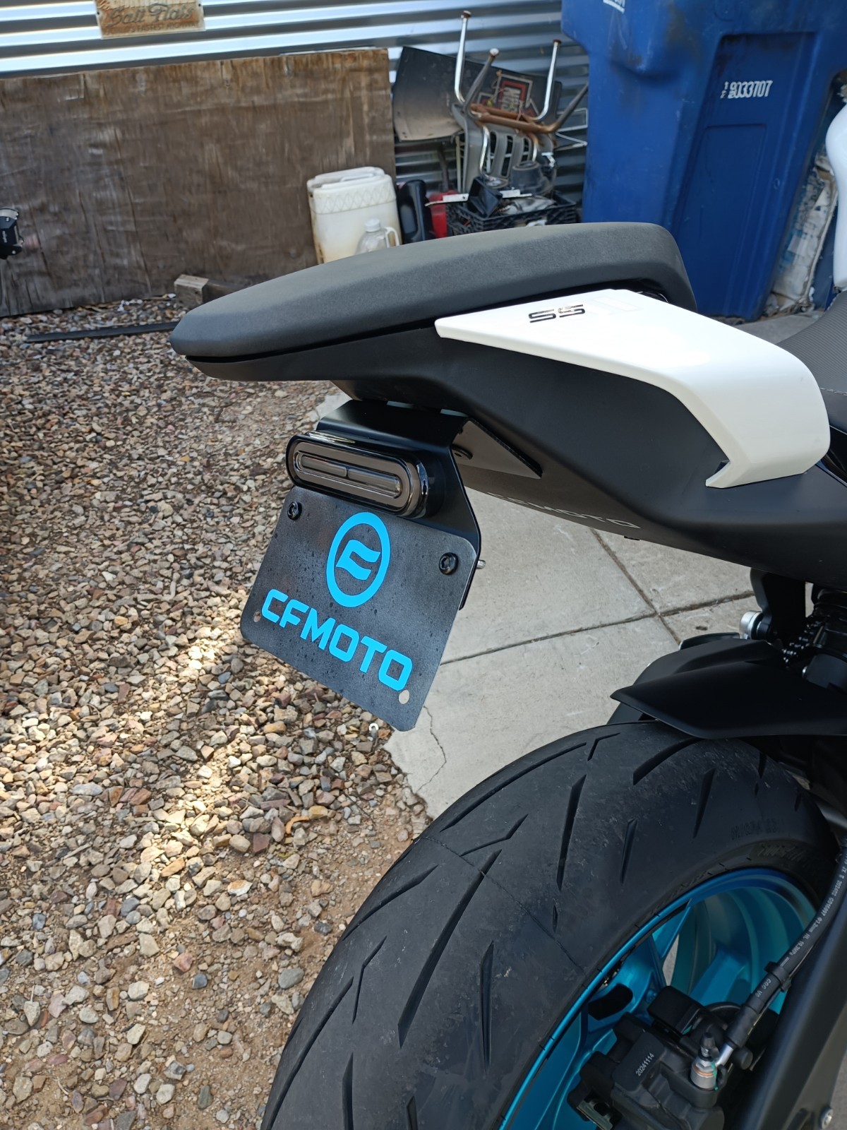 Cfmoto 675ss 675rs 675NK Tail Tidy Plate Relocator. Tail Light+Turn Signals