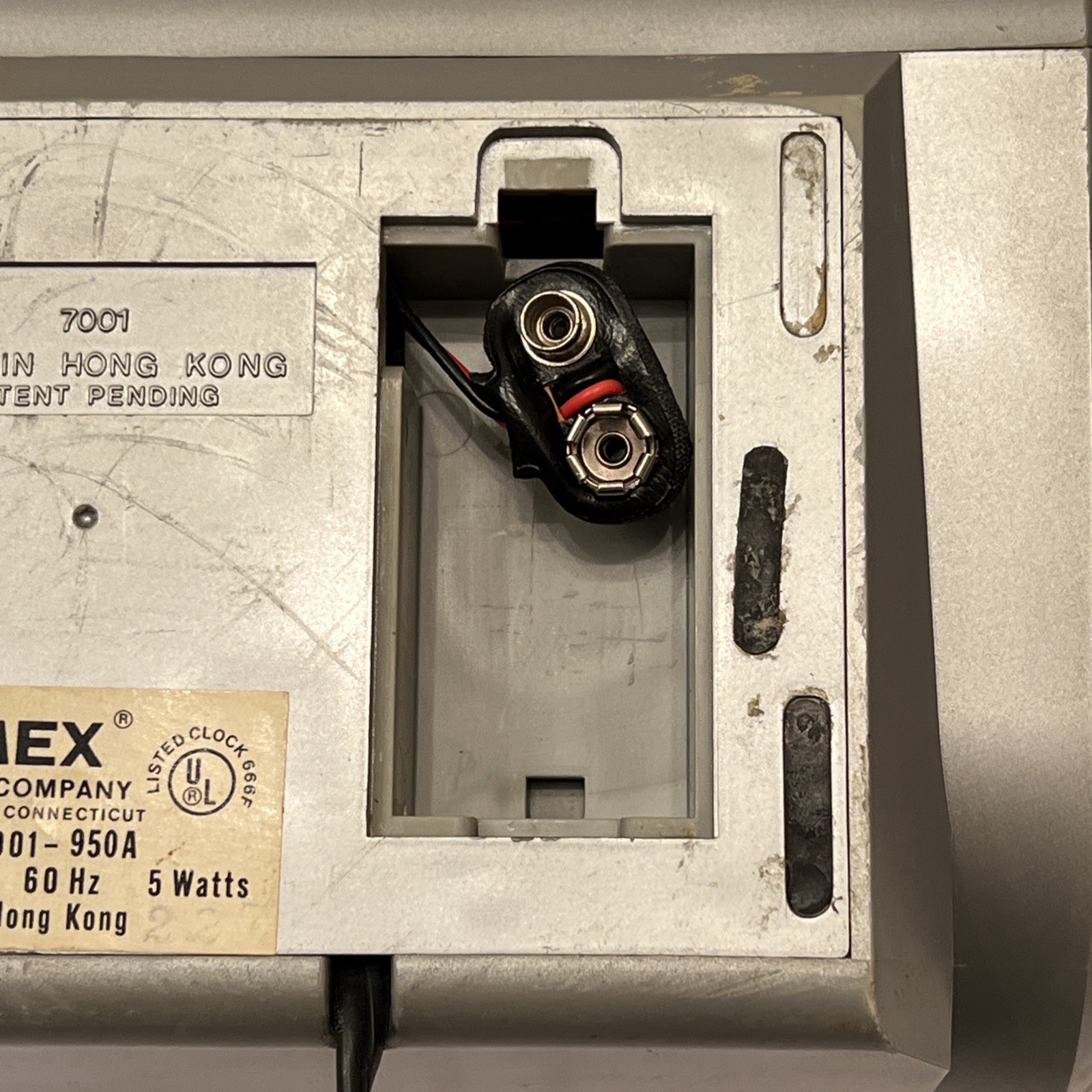 VTG Timex Speak-Easy Talking Alarm Clock LED Display 7001 Flickers AS-IS