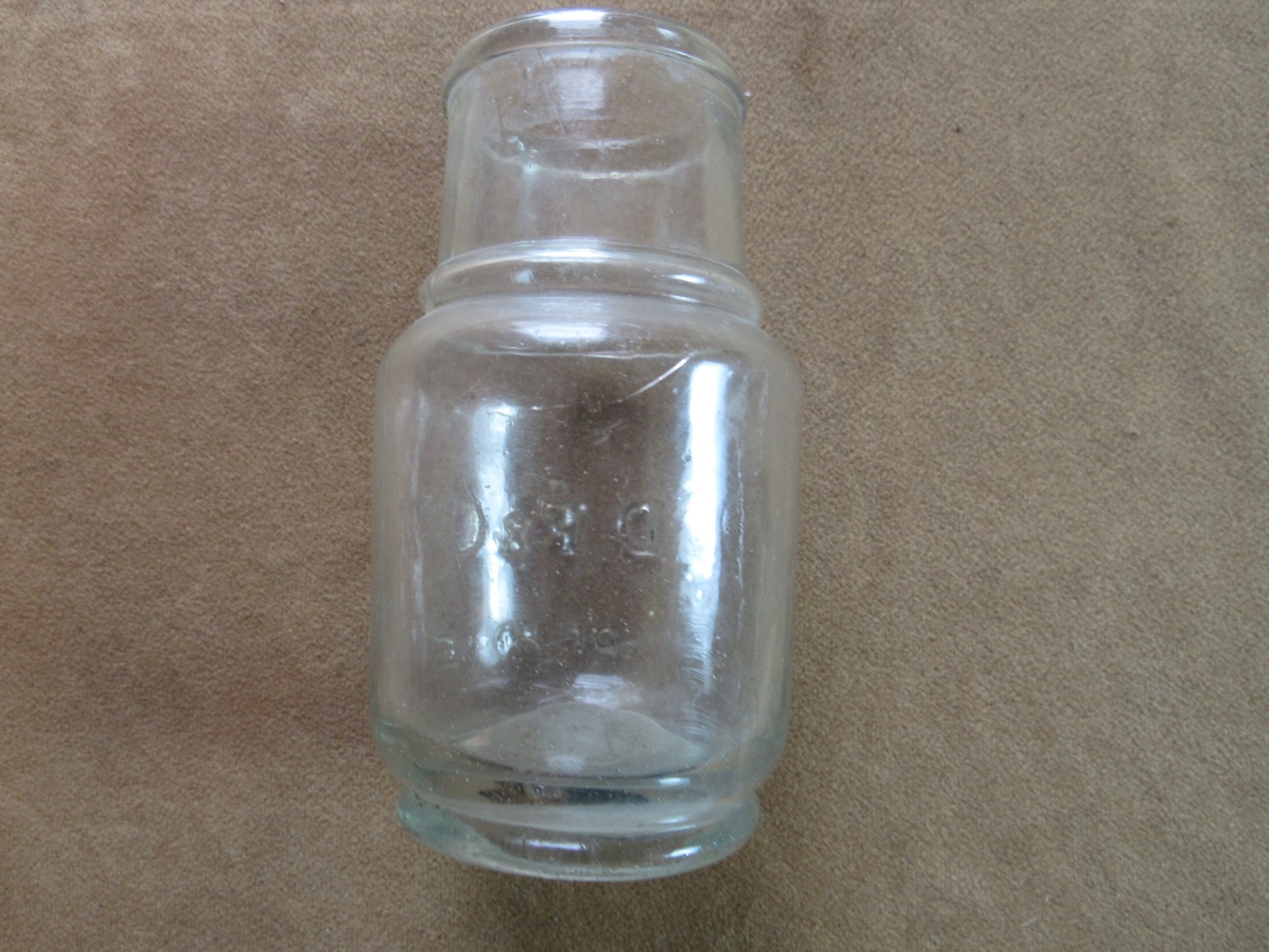 Civil War Mustard Bottle Jar D F & Co Depose Pontil 1860s