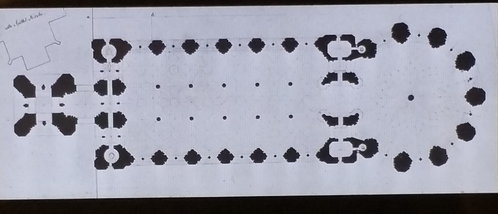 Proj for Spittelmarkt Church, Magic Lantern Glass Slide, Karl Friedrich Schinkel