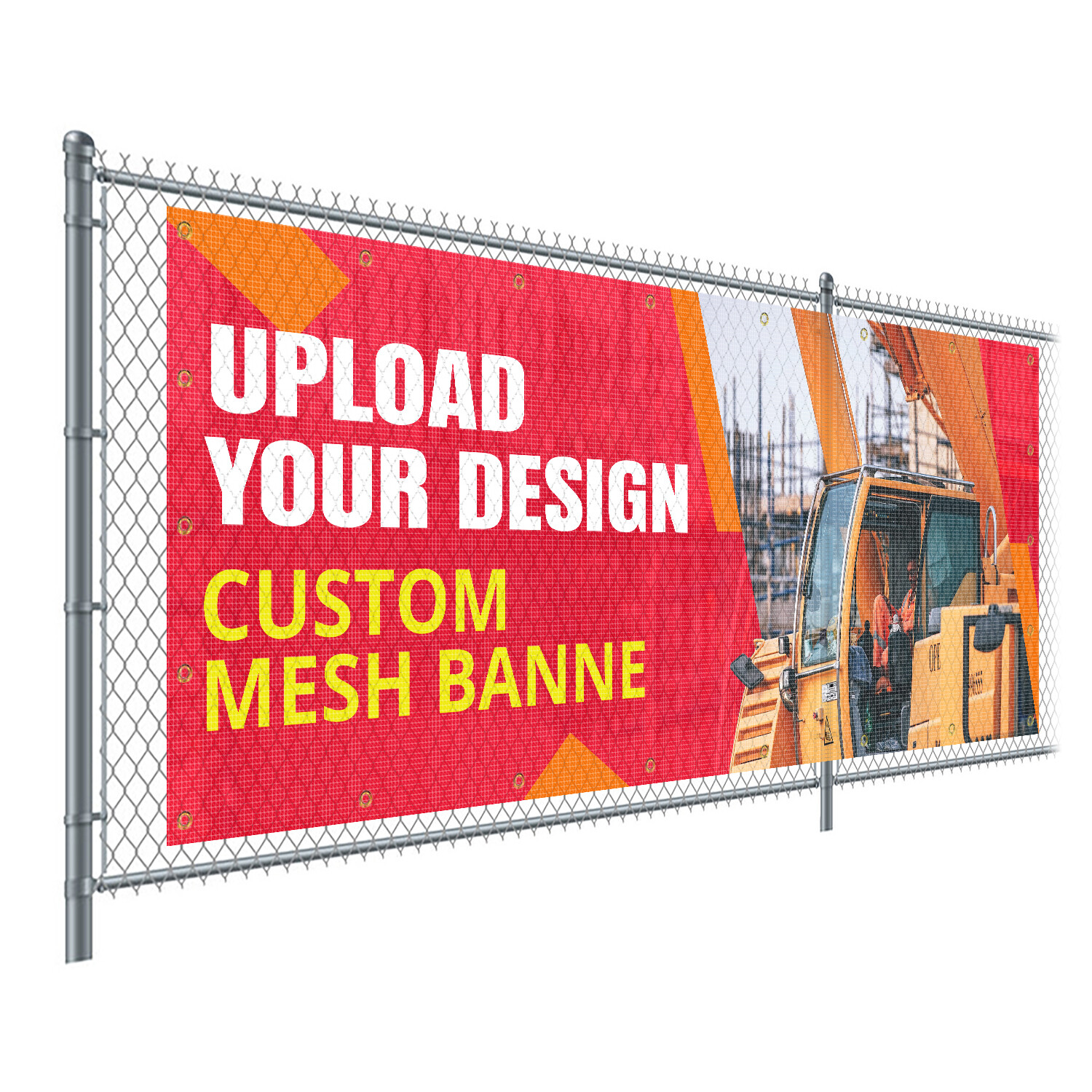 Anley Custom Mesh Banners Personalized Banner 8oz Commercial Grade Mesh Vinyl