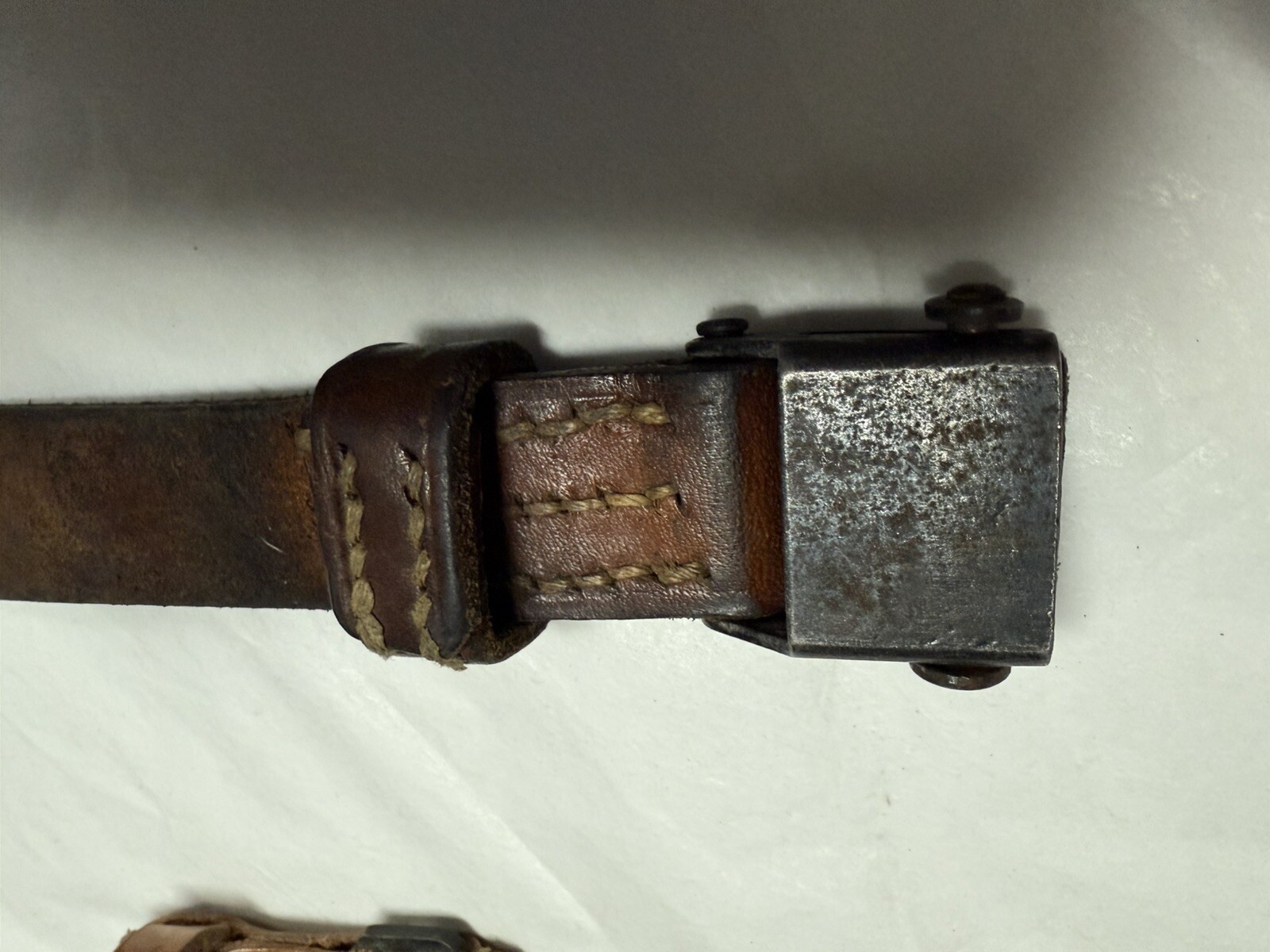 German WW2 or post war 54” Leather Rifle Sling Fits Mauser