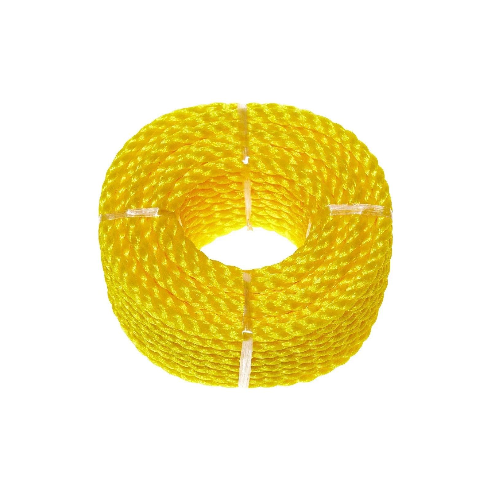 3/8 100ft Yellow Twisted Poly Floatable Rope-Corrosion Resistant UV Resistant