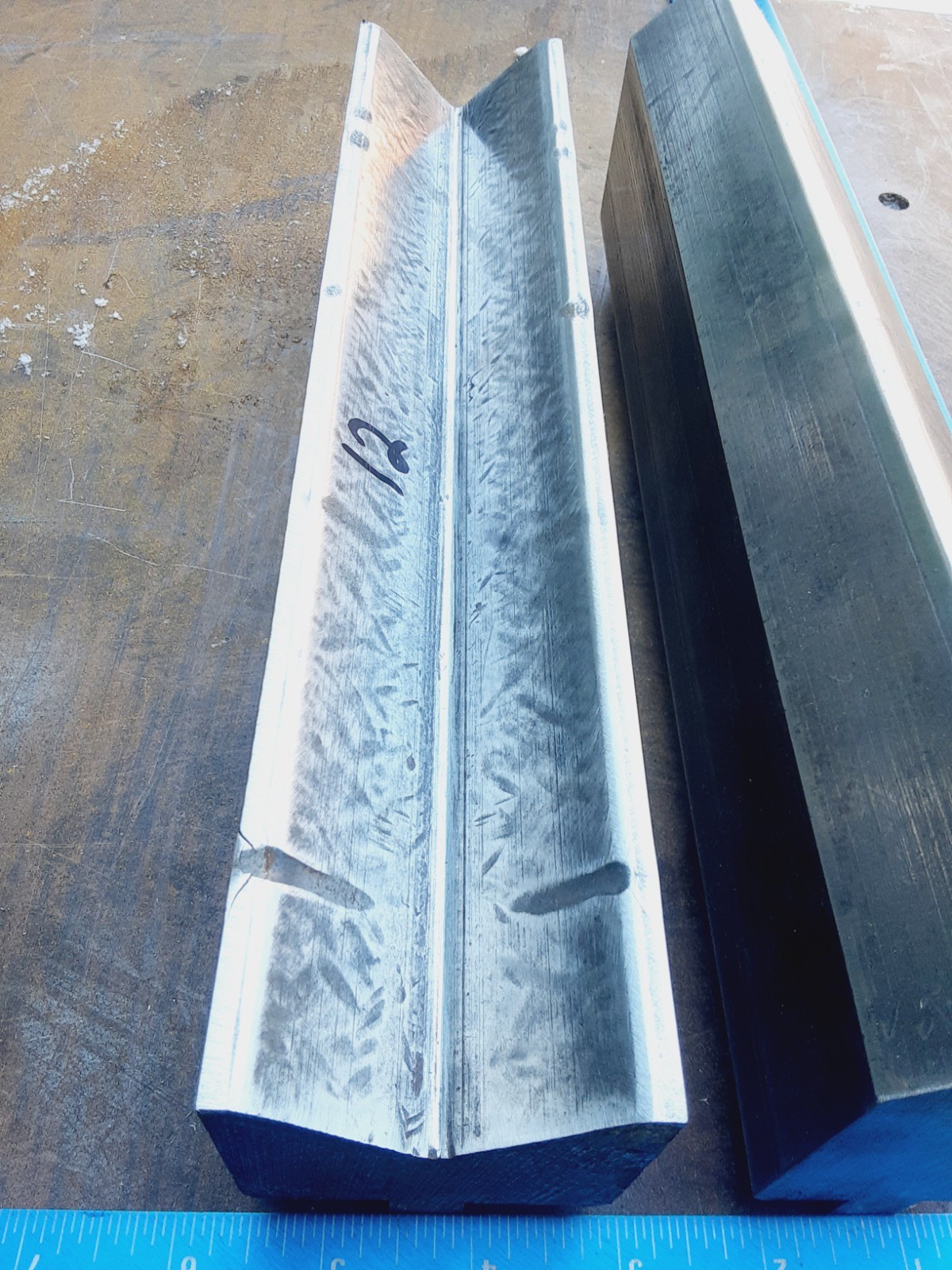 2" wide opening 89 degree 36" 12 L Press Brake Lower upper Tooling Vee V Forming