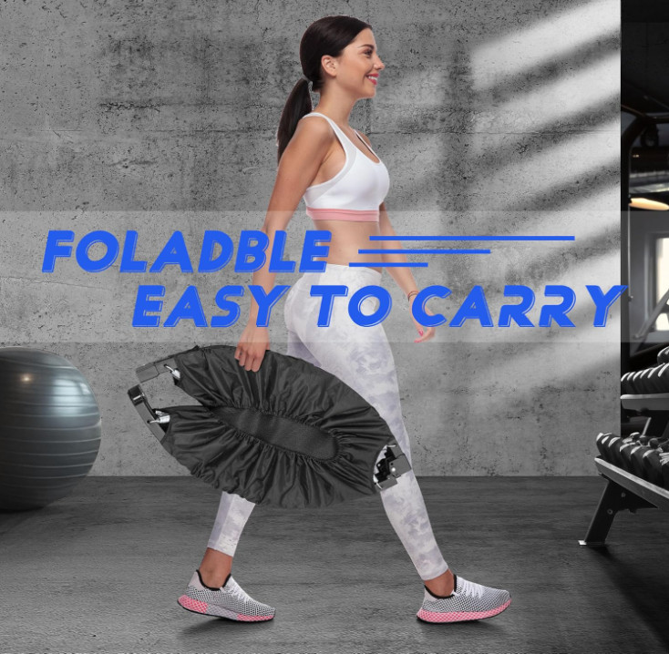 Mini trampolín fitness 40–48″ con barra ajustable para adultos y niños, Nuevo