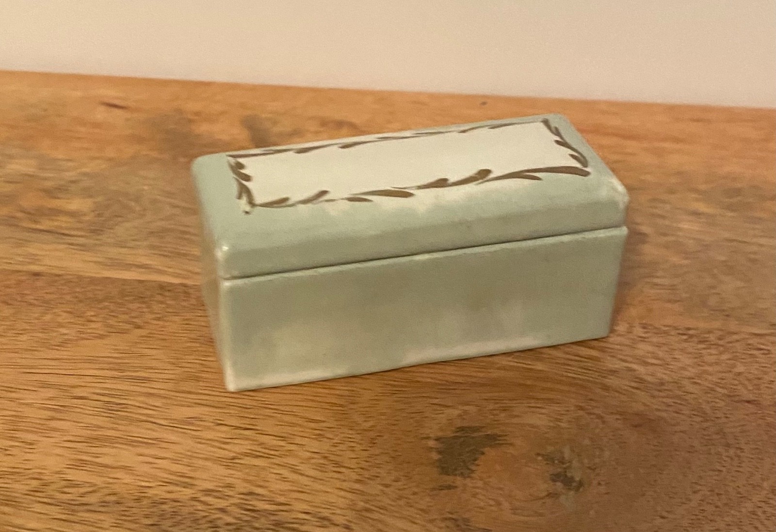 Vintage Elfinware Hand Painted Porcelain Stamp Holder