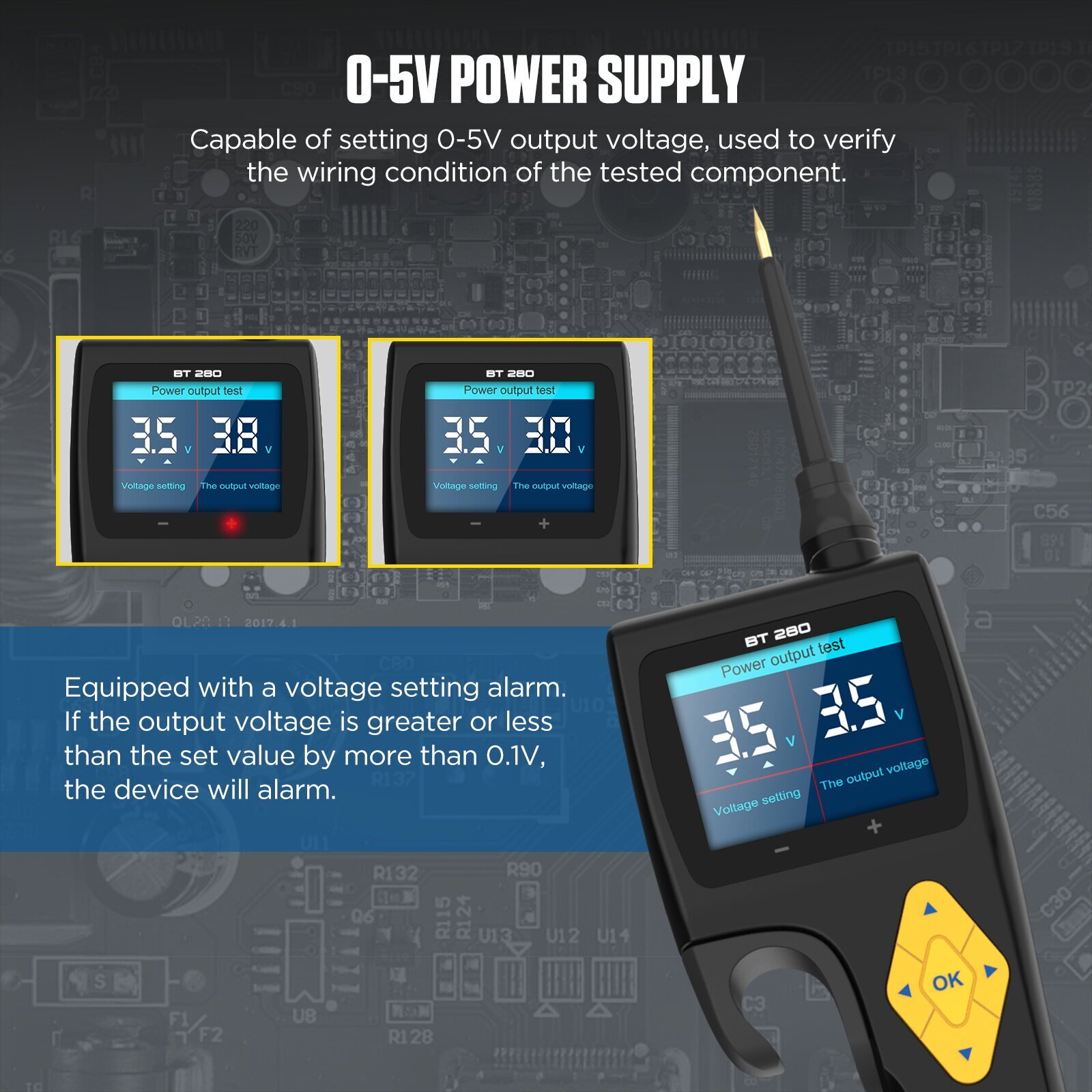 9V-30V Electrical Circuit Tester Probe Diagnostic Multimeter Oscilloscope Test