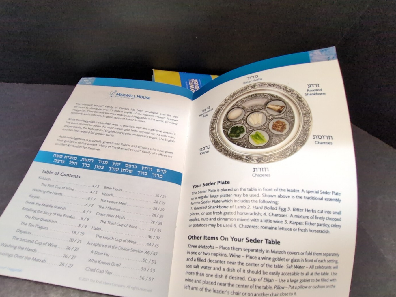 Passover Maxwell House Haggadah -lot of 5 - 2021 Edition