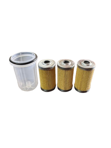 (3) FILTERS/FUEL BOWL KIT FOR YANMAR YM1100,1300,1500,1610,1700,2000, F16, MORE
