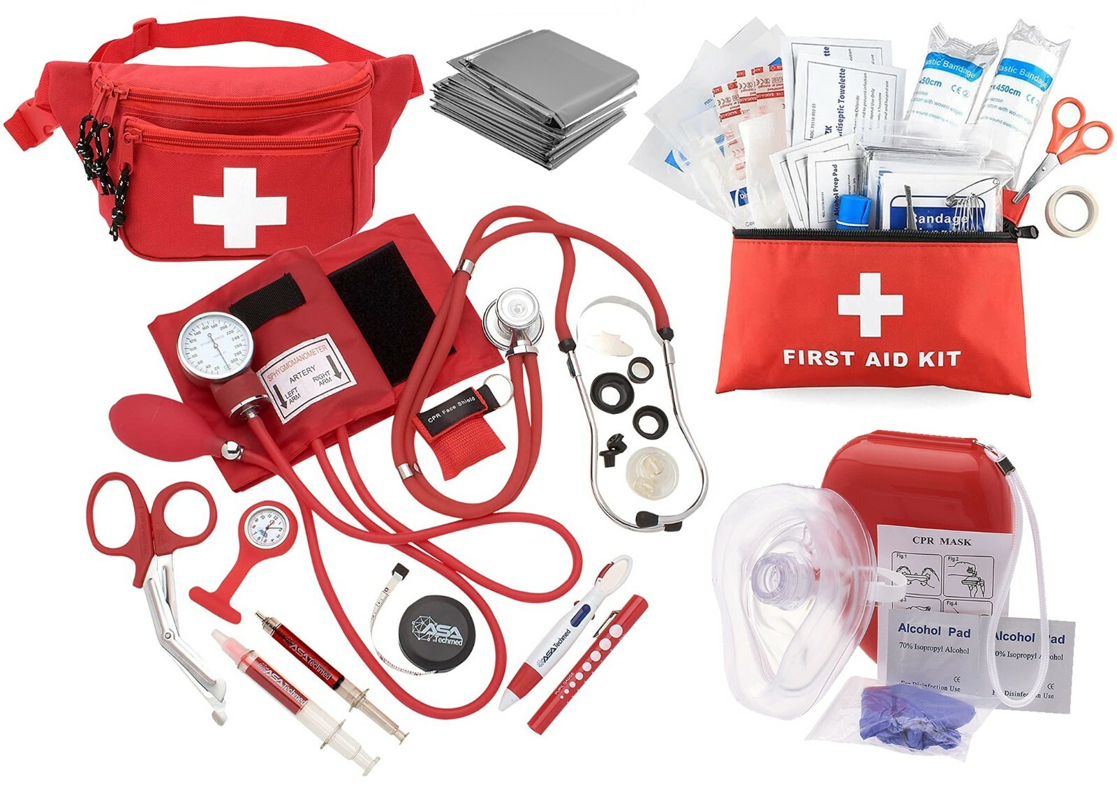 Nurse EMT Paramedic Essential All in one Bundle First Aid kit, Nurse Tools+CPR