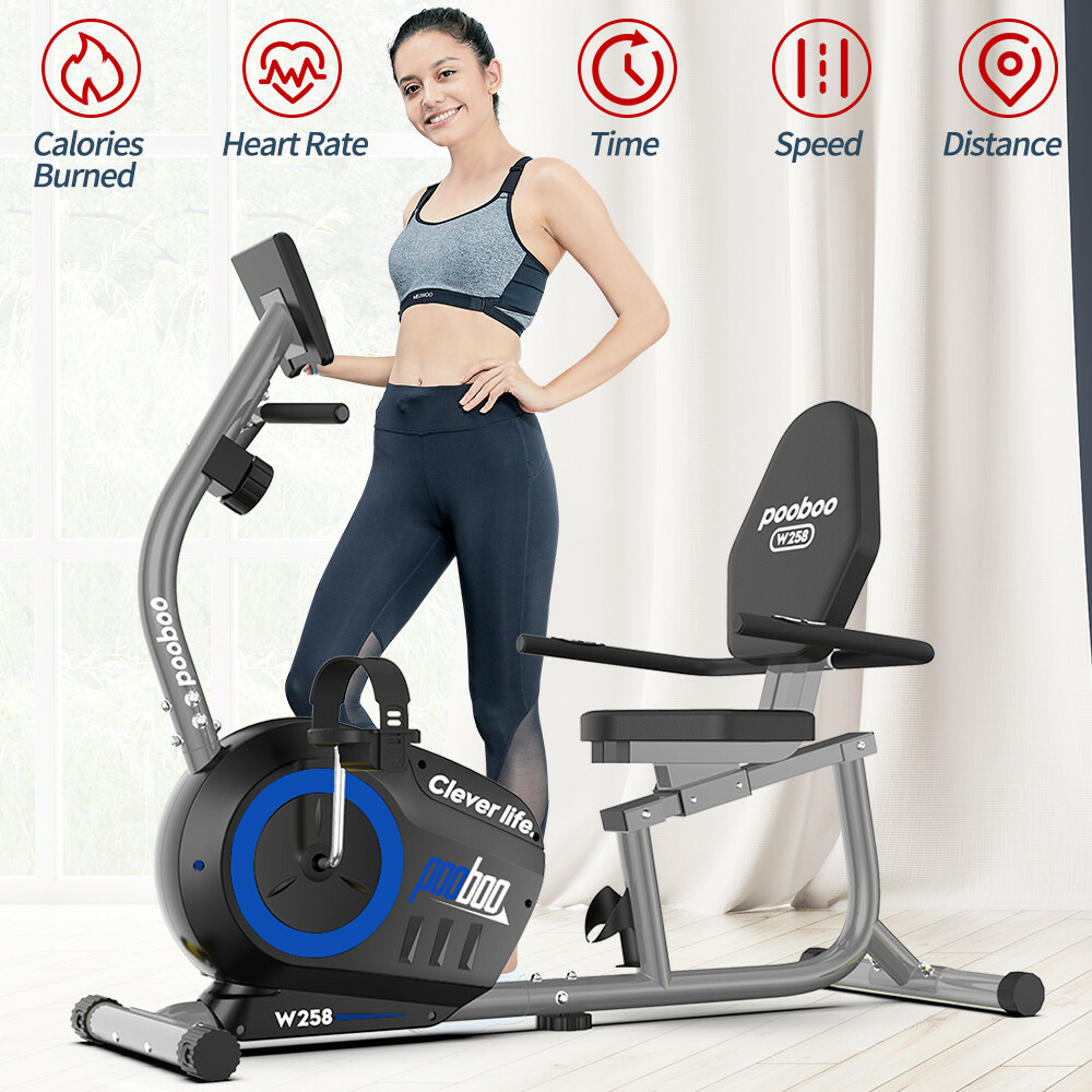 Magnetic Exercise Bike Indoor Cycling Bike Stationary Fitness Bike Home Workout