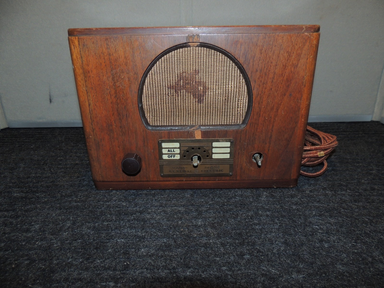 Vintage General Electric Handy Phone Tube Intercom