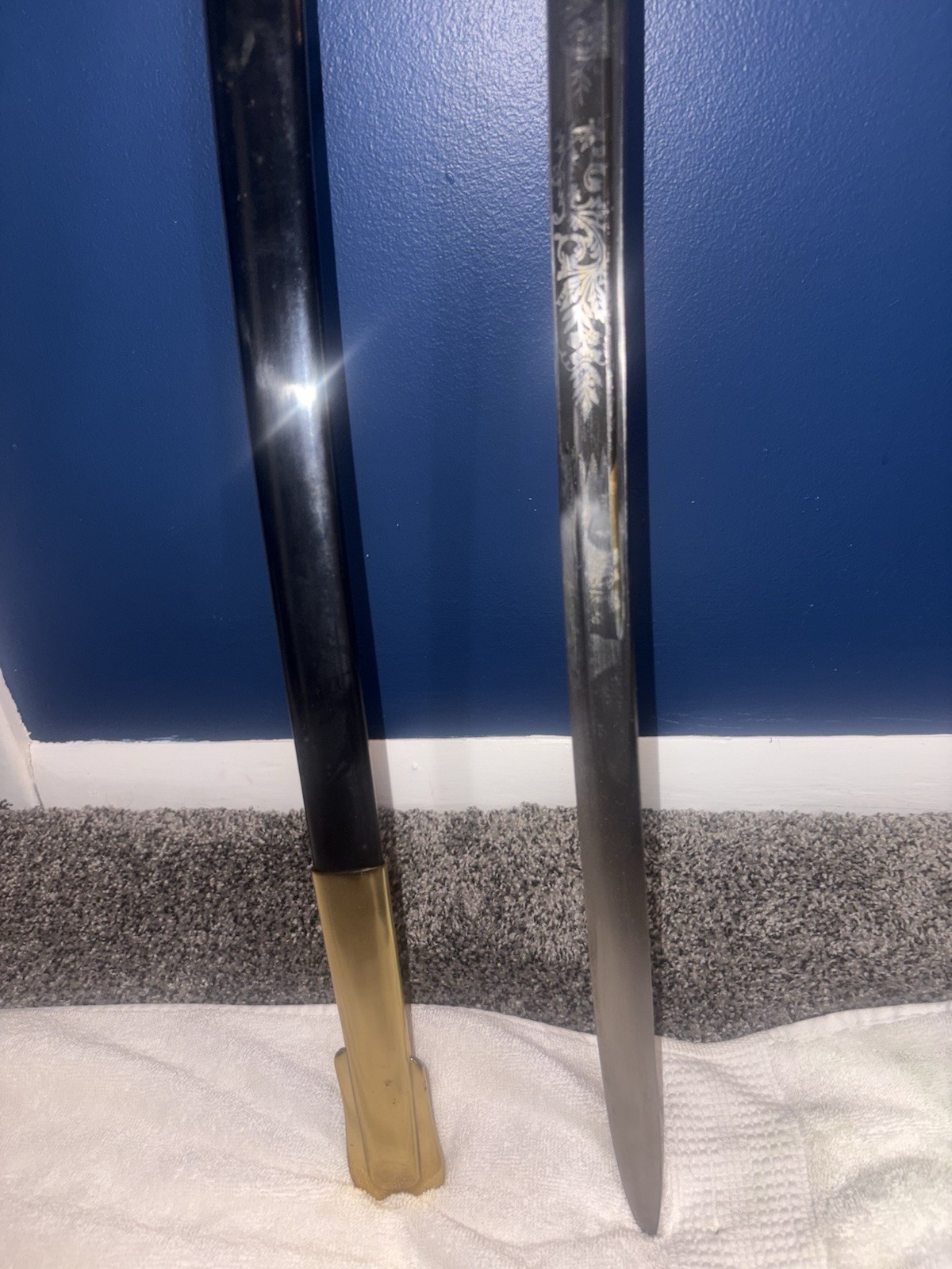 A High Quality Reproduced Model 1850 Staff & Field Officer Sword w/ Scabbard