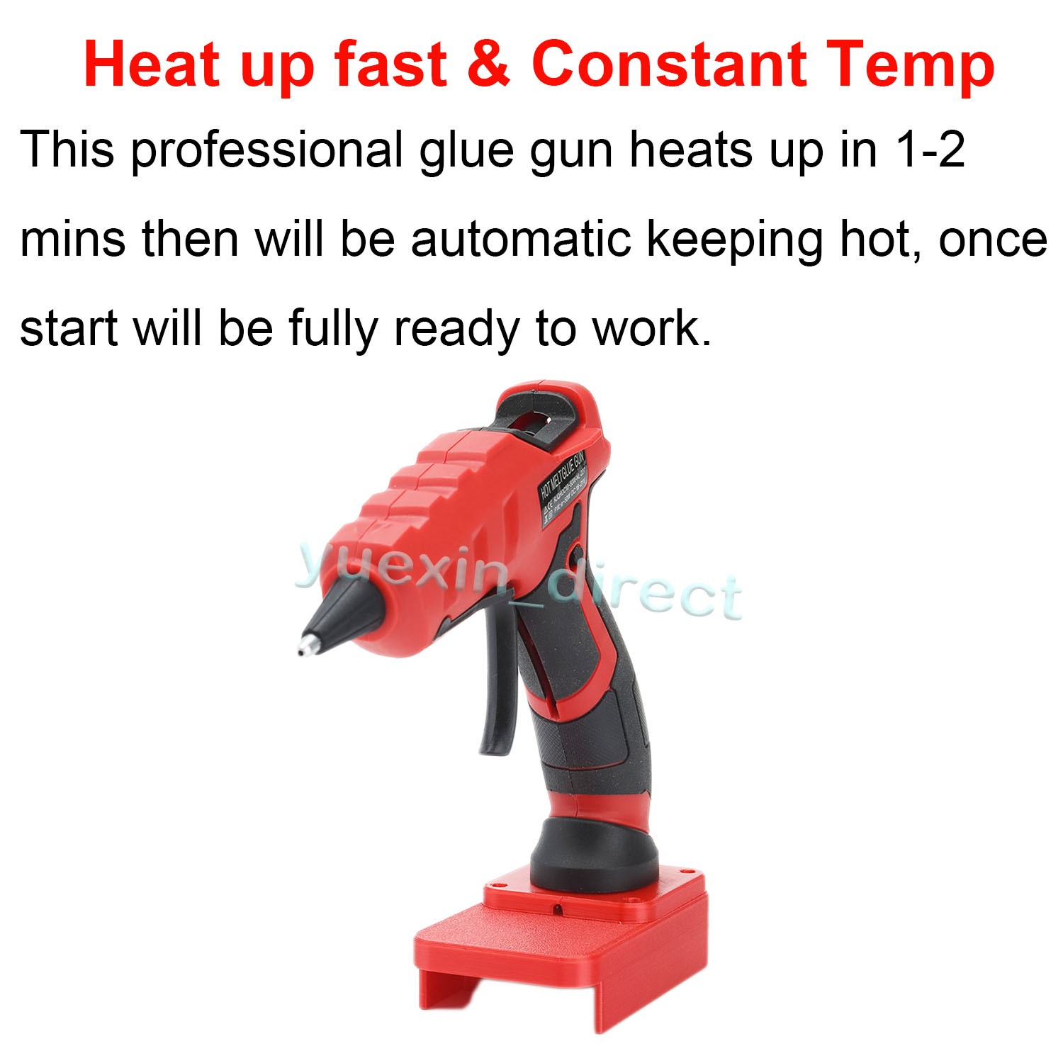Hot Melt Glue Gun w/10 Sticks Heat Gun For Craftsman v-20 20V Battery Cordless