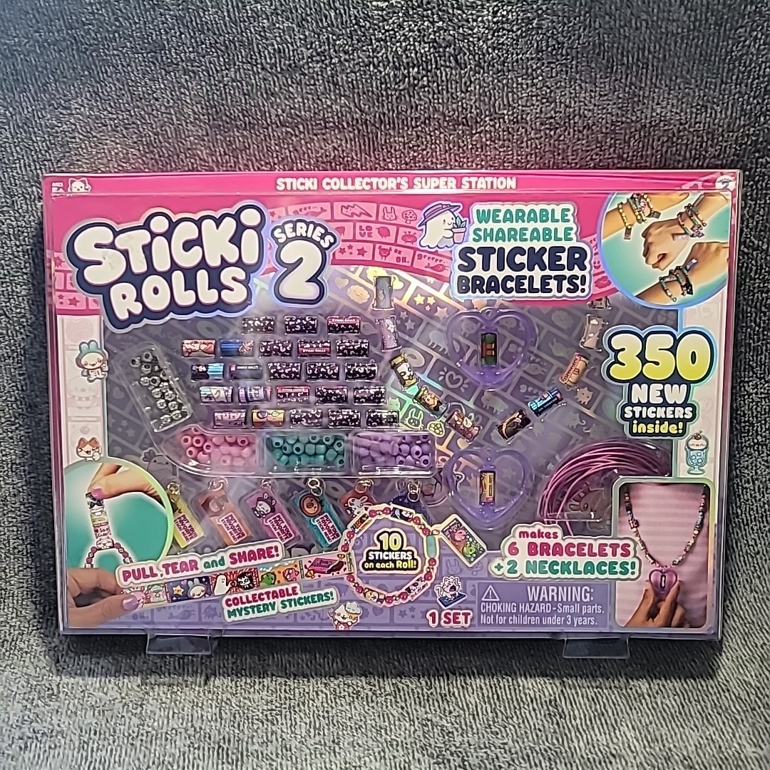 Sticki Rolls Series 2 Wearable Sharable Sticker Bracelets 350 Stickers-Sealed